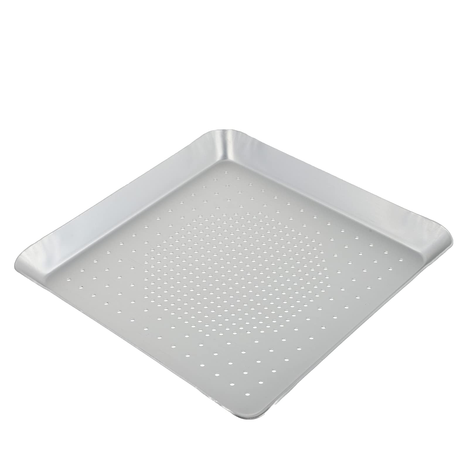 12 Inch Hemoton Carbon Steel Pizza Mesh Baking Pan - Square Pizza Screen with Seamless Rim for Crispy Crust | Perfect for Home, Restaurant & Outdoor Pizza Making