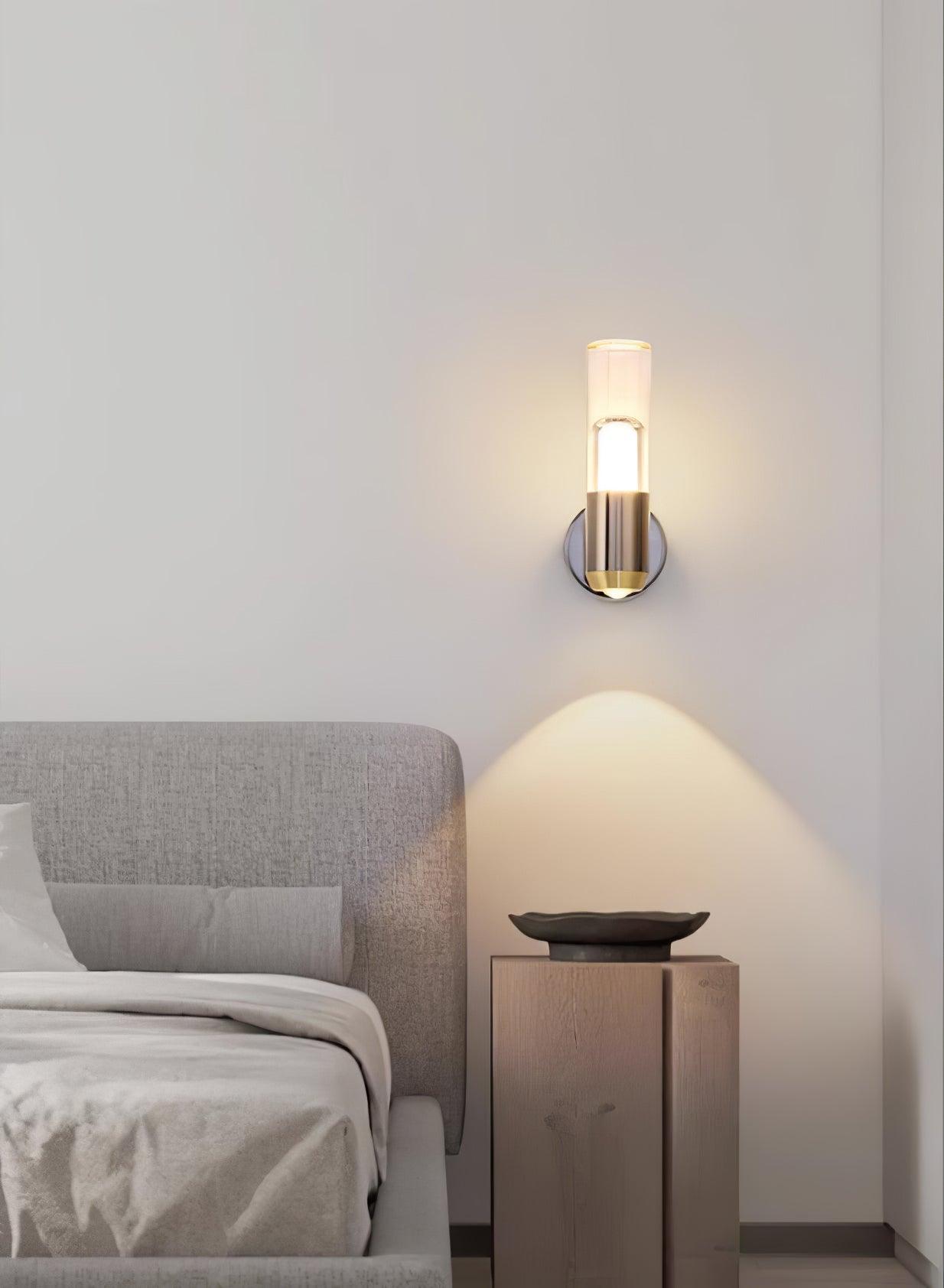 Modern Cylindrical Wall Light - Sleek Contemporary Design for Living Room, Bedroom, and Hallway Lighting