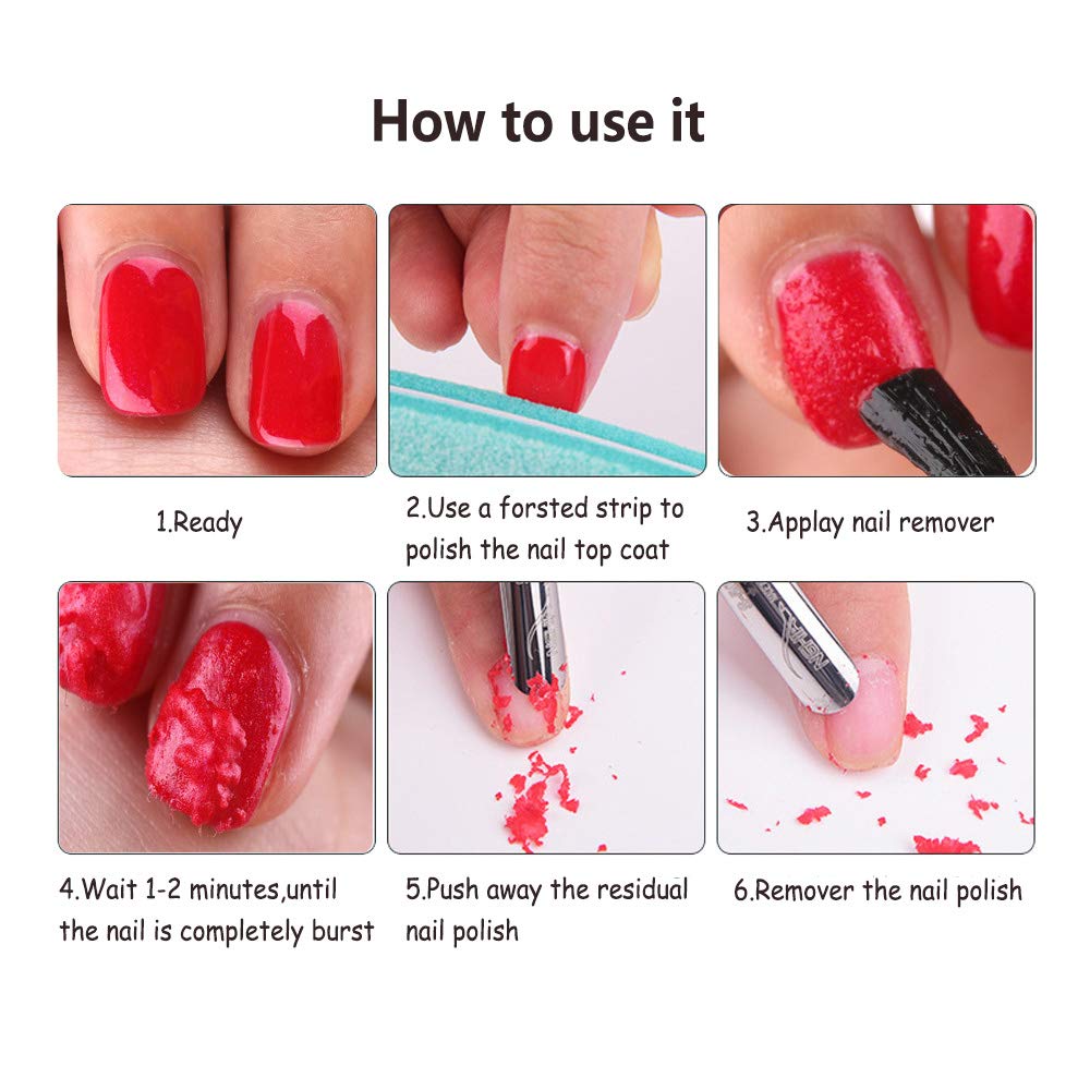 Professional Nail Gel Magic Remover - Soak Off UV Gel Polish & Acrylic Nails | Quick & Easy Nail Art Primer & Degreaser | Perfect for Salon & Home Manicures