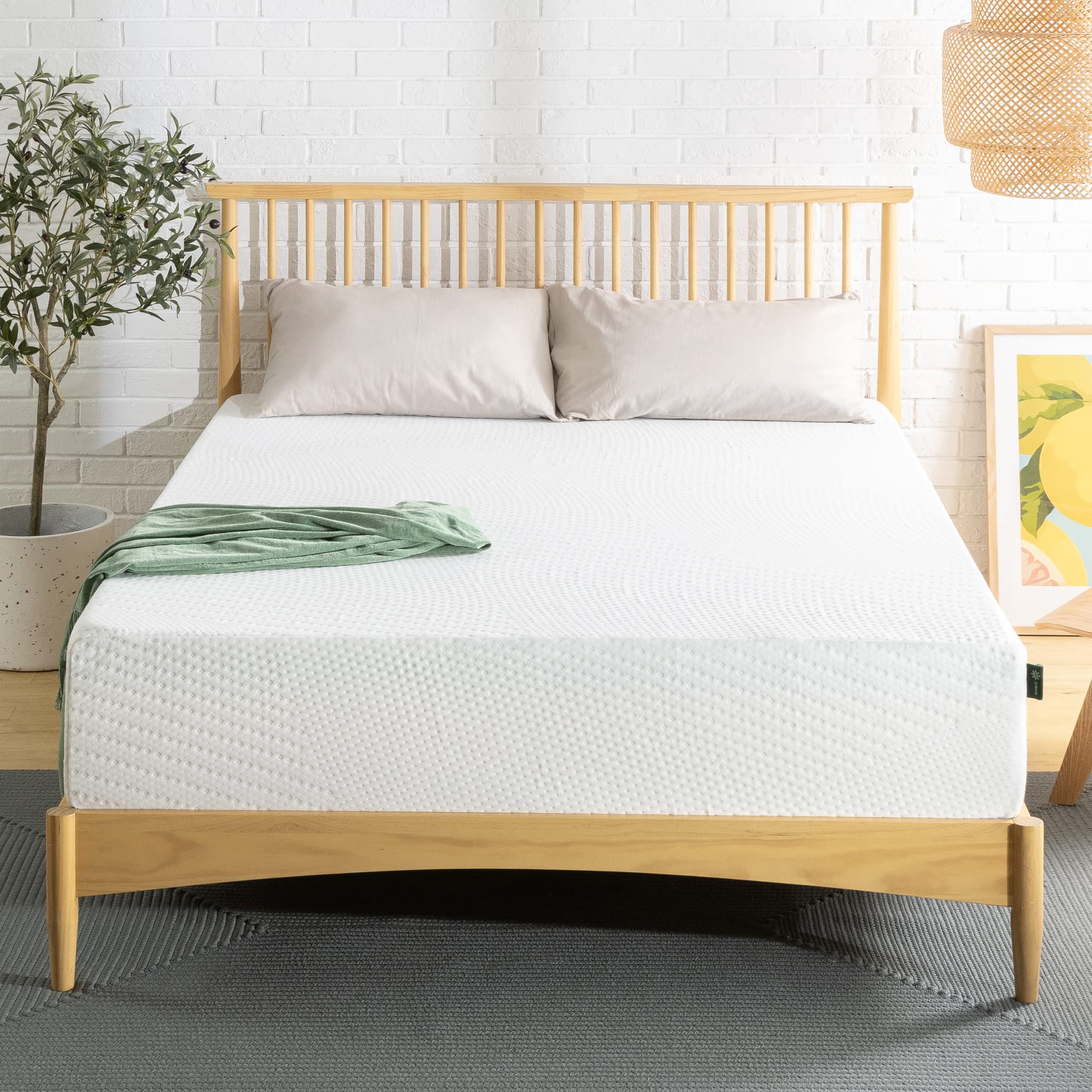 ZINUS 12 Inch Green Tea Infused Memory Foam Mattress - Queen Size, CertiPUR-US Certified, Bed in a Box for Easy Setup | Perfect for Guest Rooms, Dorms & Small Apartments
