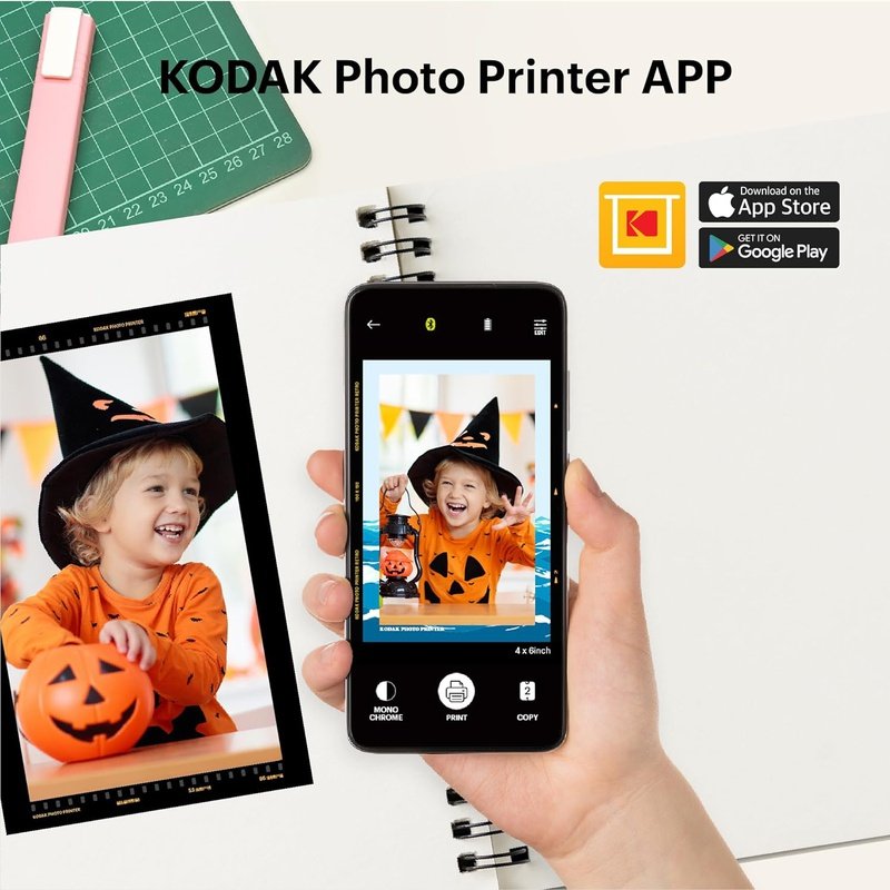 Kodak Dock Plus Instant Photo Printer - Wireless 4x6 Inch Photo Printing for Smartphones, Polaroid Style Prints, Perfect for Travel, Parties & Home Decor