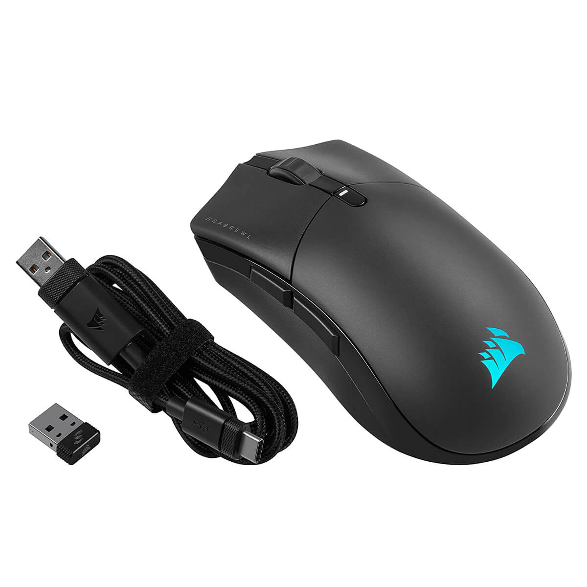 Corsair Sabre RGB Pro Wireless CHAMPION Series Gaming Mouse - Lightweight, 18,000 DPI, Ergonomic Design for Esports & Competitive Gaming - Perfect for FPS, MOBA & Battle Royale Games