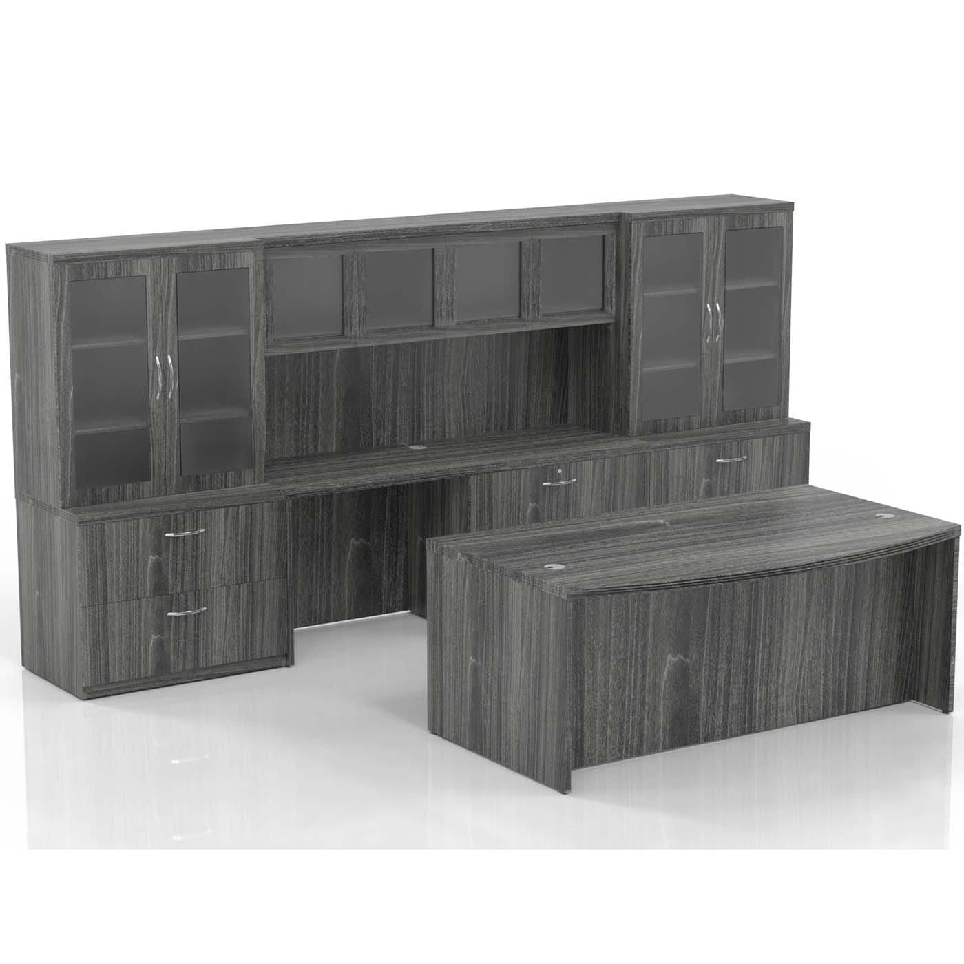 Safco Mayline Aberdeen Office Desk Set [AT7] - Modern Workstation for Home & Office - Perfect for Professionals, Students & Remote Work