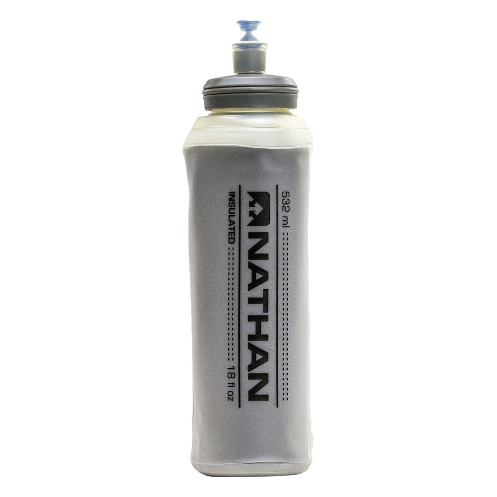 Nathan 18oz Insulated Soft Flask - Lightweight Hydration for Running, Hiking & Outdoor Adventures - Leakproof Water Bottle for Sports & Fitness