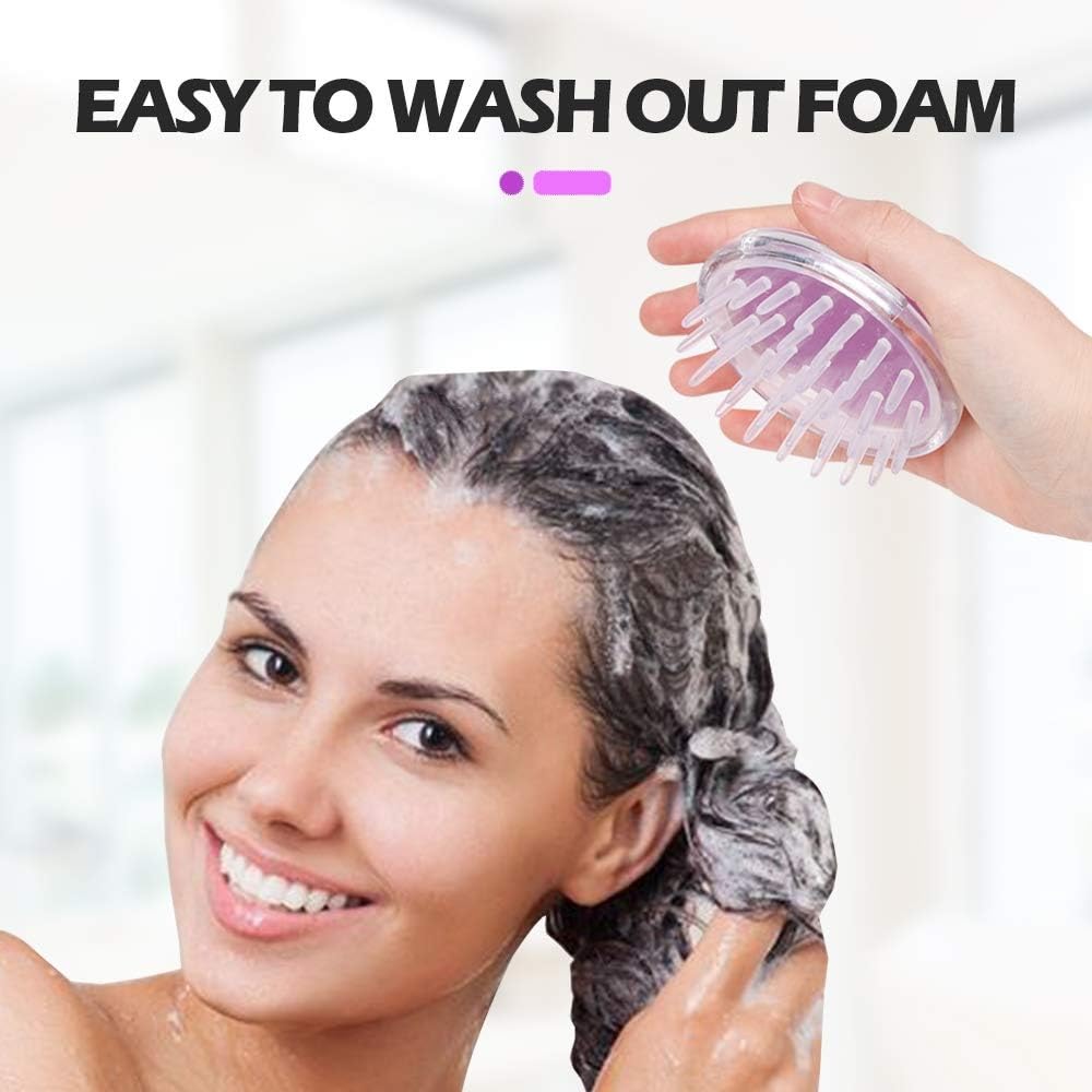 Eco-Friendly Wheat Straw Scalp Massager Shampoo Brush with Soft Silicone Bristles - Hair Scalp Scrubber & Exfoliator for Dandruff Removal, Hair Loss Prevention - Perfect for Men & Women - Ideal for Shower, Salon & Home Hair Care Routines