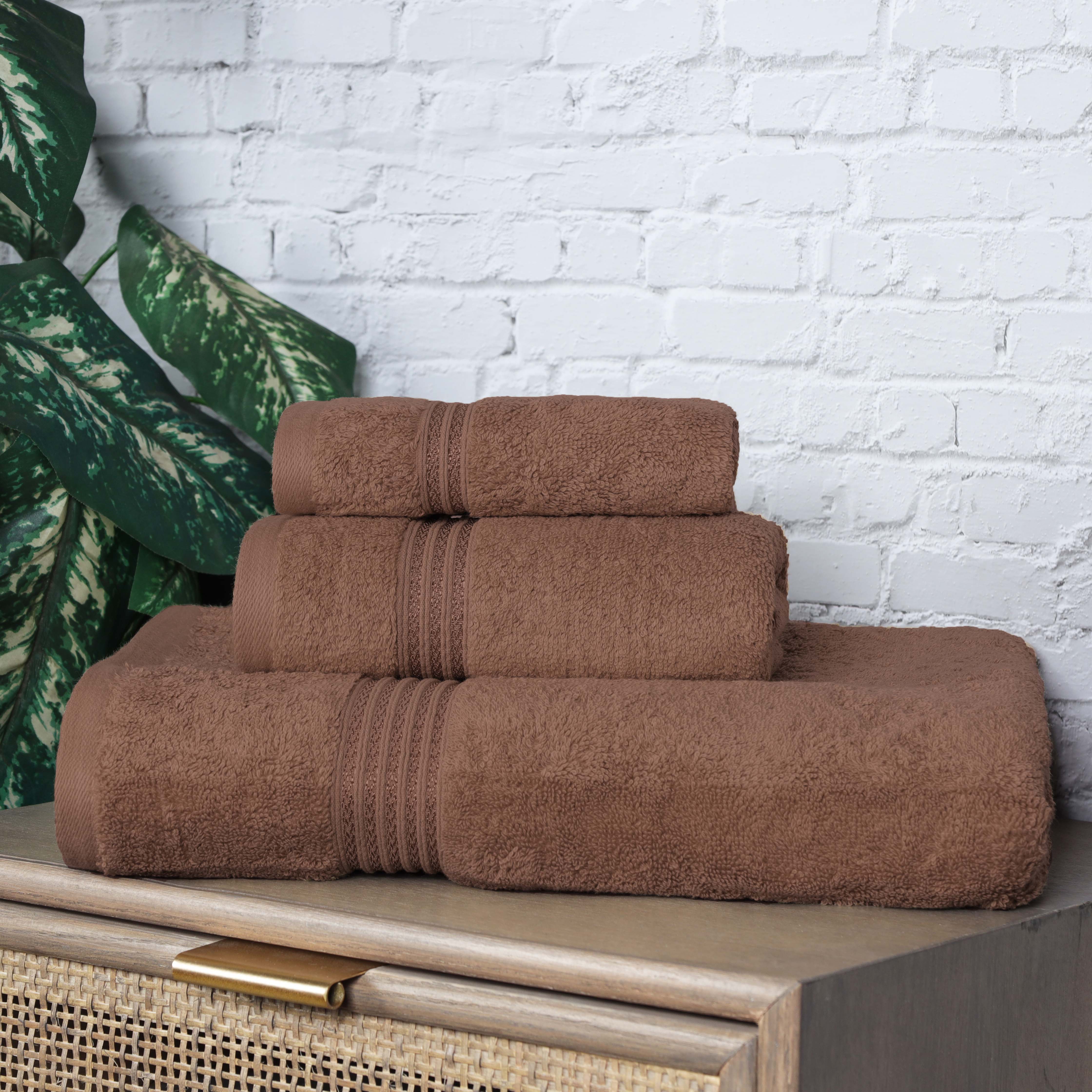 Premium Egyptian Cotton 3-Piece Towel Set - Ultra Soft, Highly Absorbent Bath Towels for Spa, Bathroom & Luxury Home Use