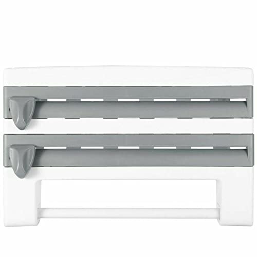 Stainless Steel Paper Towel Holder - Adhesive & Stand Mount, Heavy Duty Kitchen Towel Dispenser for Countertop or Under Cabinet - Perfect for Home, Office, and Restaurant Use