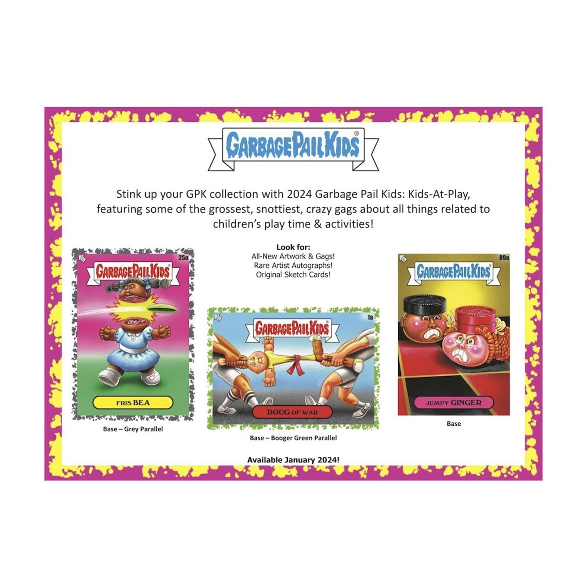 Topps 2024 Garbage Pail Kids Series 1 Trading Cards Value Box - 100+ Collectible Cards for Kids & Adults - Perfect for Birthday Gifts, Collecting, and Trading with Friends