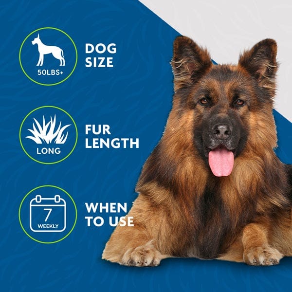 FURminator Large Dog Deshedding Tool for Long Hair - Reduce Shedding & Grooming for Labs, Golden Retrievers, Huskies - Perfect for Home & Professional Pet Grooming