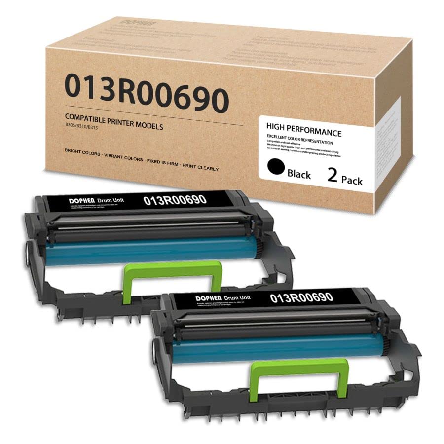 Xerox B305 B310 B315 Printer Drum Unit Replacement - 2 Pack B310 Imaging Unit (013R00690) | Compatible Toner Cartridge for Office & Home Printing