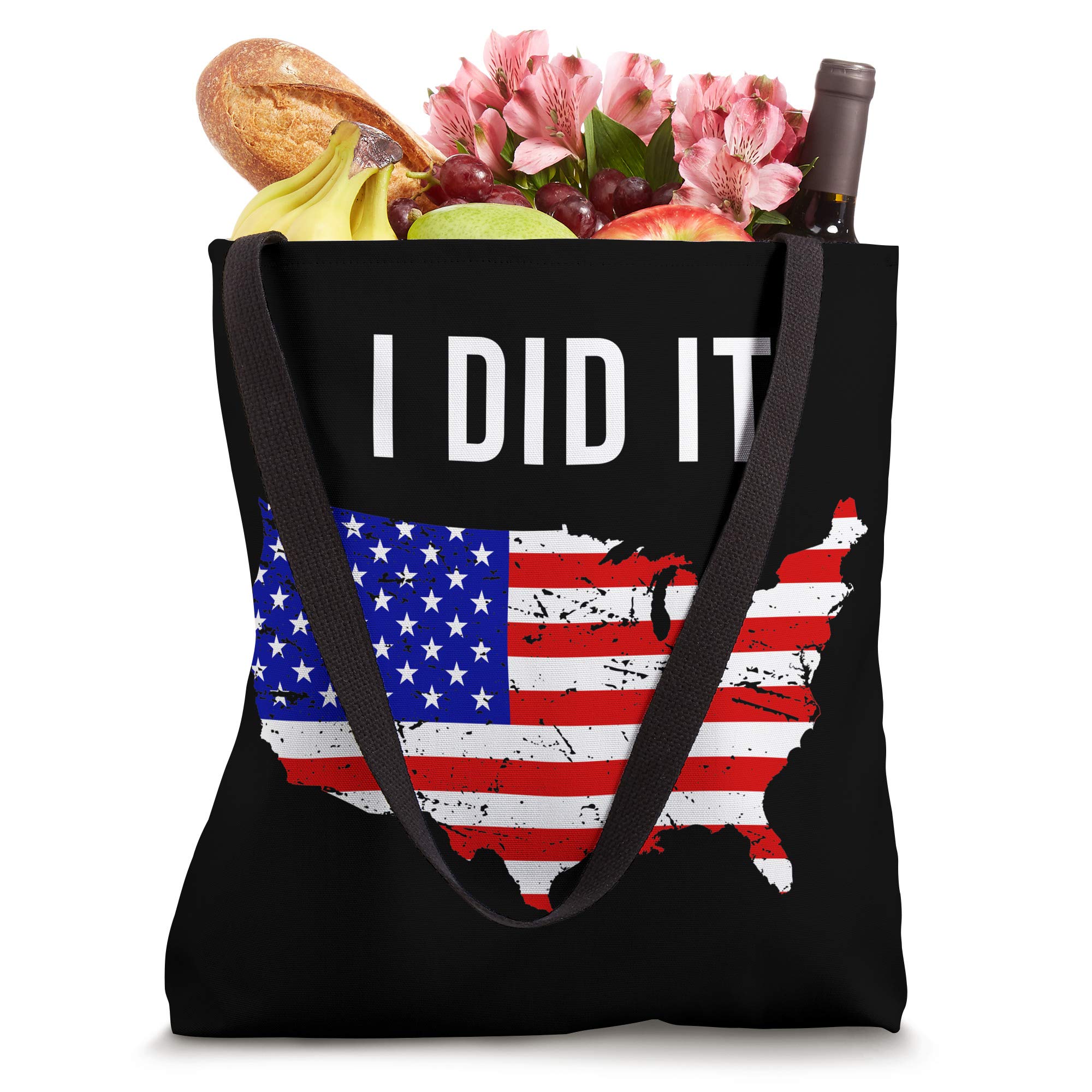 American Flag Tote Bag for Travel Lovers - Perfect Solo Traveler Gift & Christmas Present - Durable Shopping Bag for Beach, Grocery & Daily Use