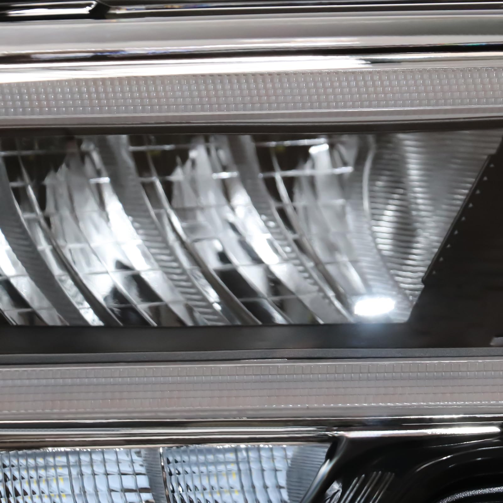 2016-2023 Toyota Tacoma LED Projector Headlights with White LED Light Bar & Sequential Turn Signals - Upgrade for Off-Roading, Night Driving & Custom Look