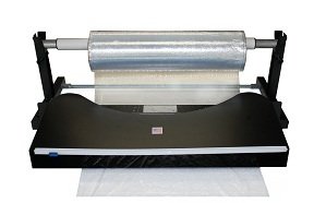Kraft Paper & Stretch Wrap Plastic Film Dispenser with Slide Cutter - Heavy Duty Packaging Tool for Shipping, Moving & Warehouse Organization