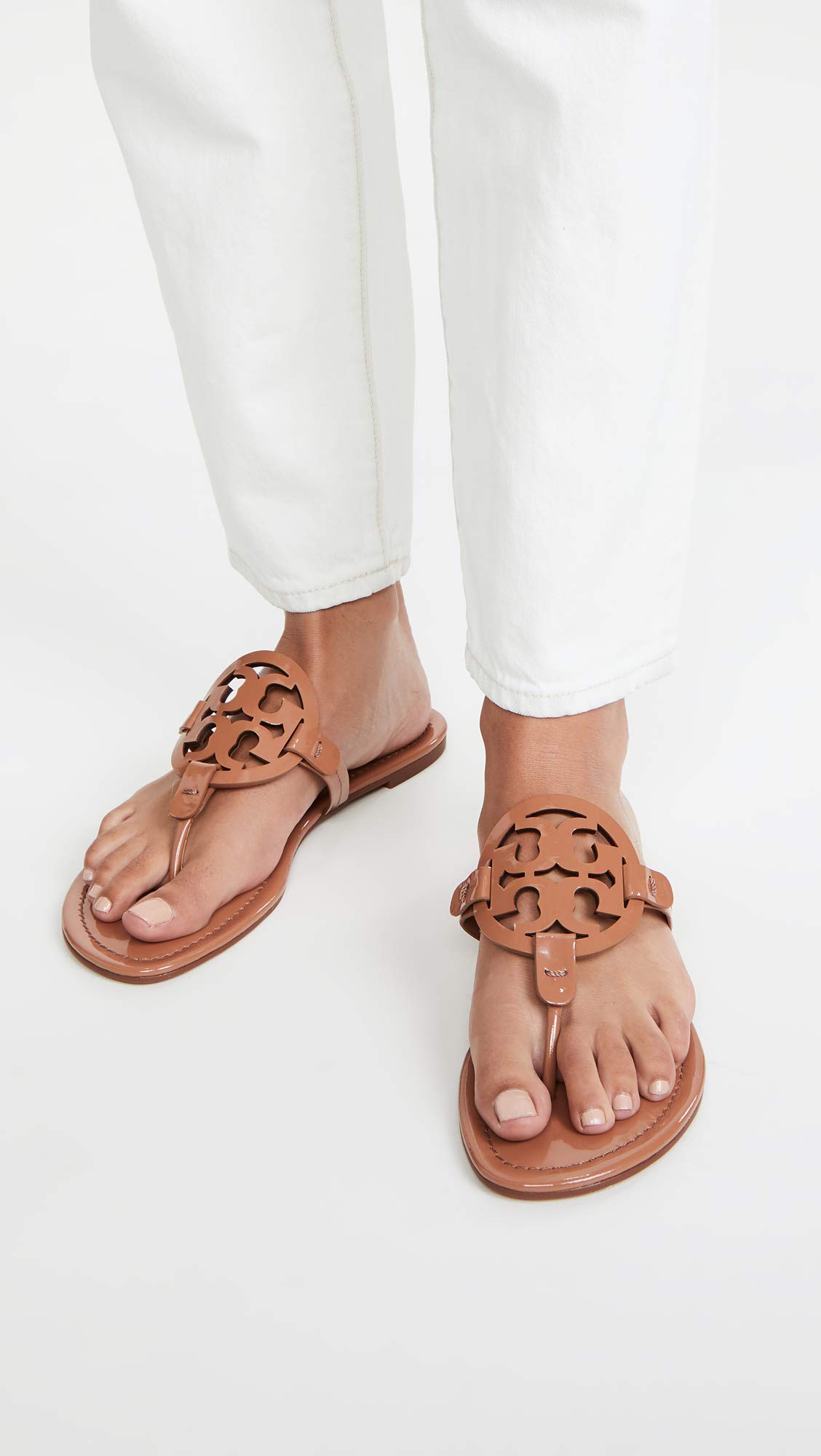 Tory Burch Women's Miller Thong Sandals | Comfortable Leather Flip Flops for Women | Perfect for Beach, Pool, and Summer Vacation Outfits