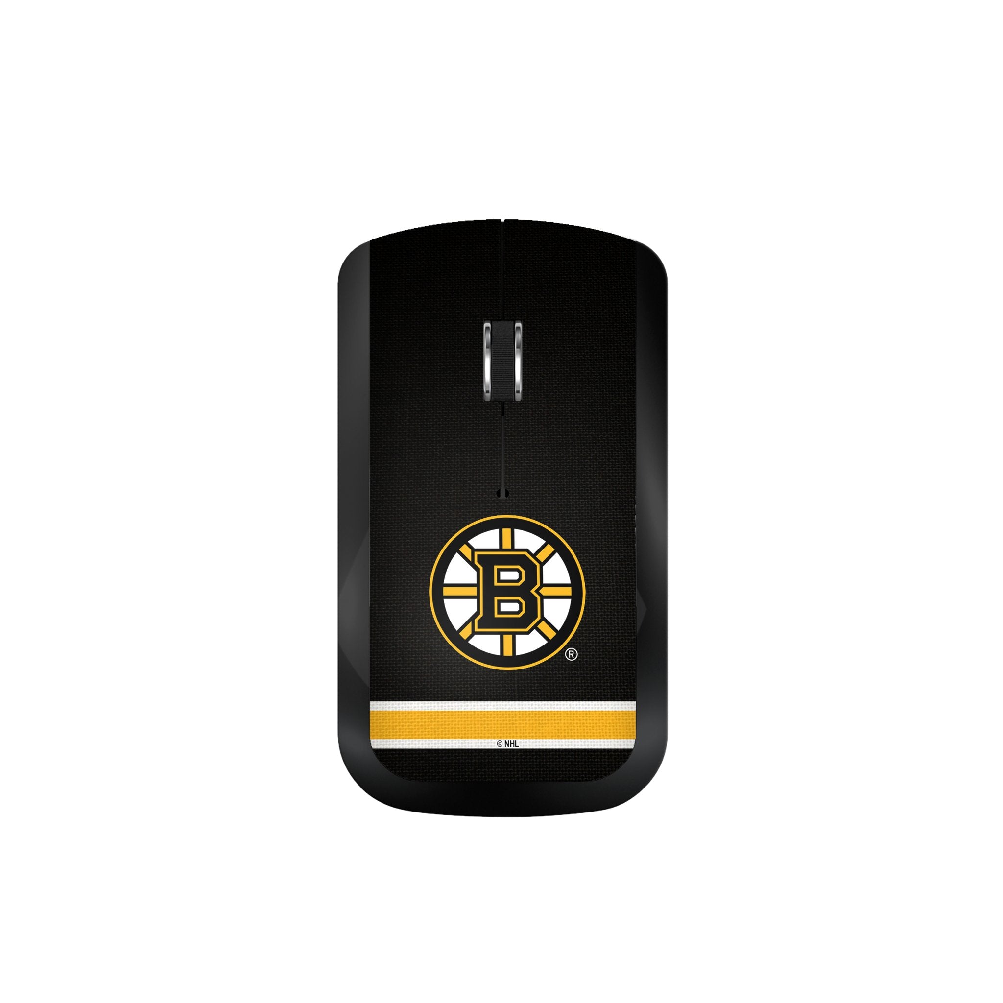 Boston Bruins NHL Team Logo Wireless Gaming Mouse - Ergonomic Design for PC, Laptop, Mac - Perfect for Hockey Fans, Office Work & Gaming Sessions