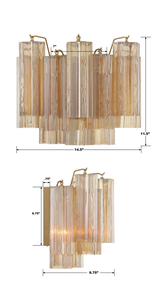 Modern Tronchi Wall Sconce - Adjustable LED Light Fixture for Bedroom, Living Room & Hallway Decor