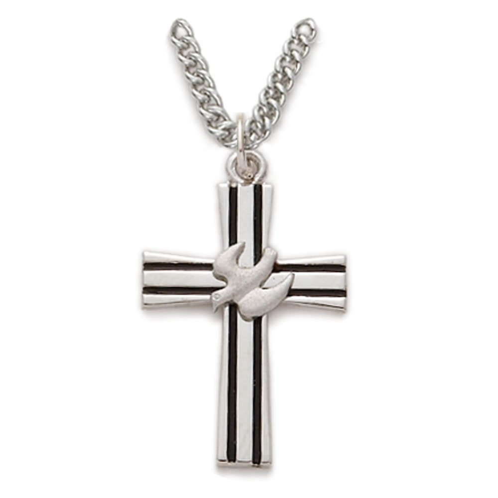 True Faith Jewelry Sterling Silver Cross Necklace for Women - Religious Pendant with 18