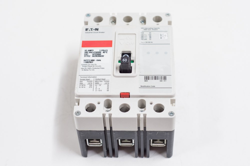 Cutler Hammer EHD3035 BU 35A 480V 3P Industrial Circuit Breaker - Used for Commercial Electrical Panels & Heavy Duty Equipment
