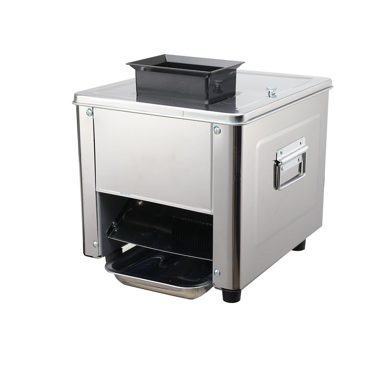 850W Commercial Electric Meat Slicer - 3.5mm Stainless Steel Blade, 330lb/h Capacity for Pork, Chicken & Fish - Perfect for Home Kitchens, Delis & Restaurants - Heavy Duty Meat Cutting & Shredding Machine for Family & Commercial Use