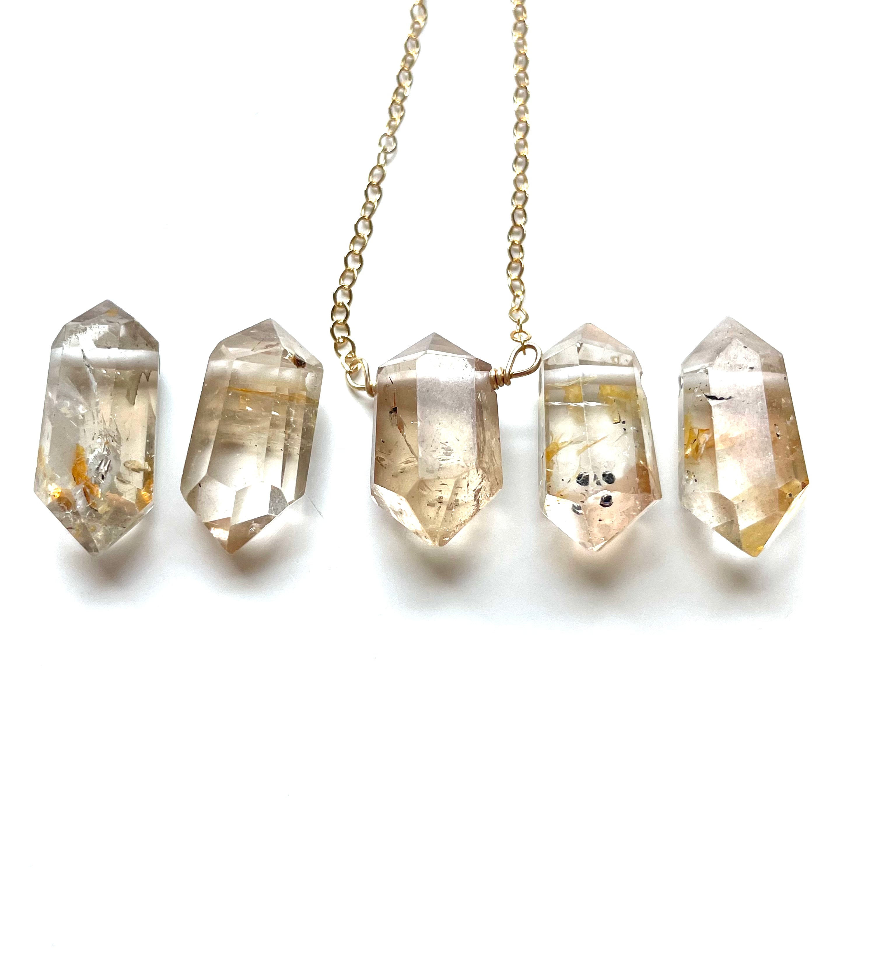 Imperial Champagne Topaz Crystal Pendant Necklace - Sterling Silver or 14K Gold Plated - Elegant Gift for Women, Birthday, Anniversary & Special Occasions