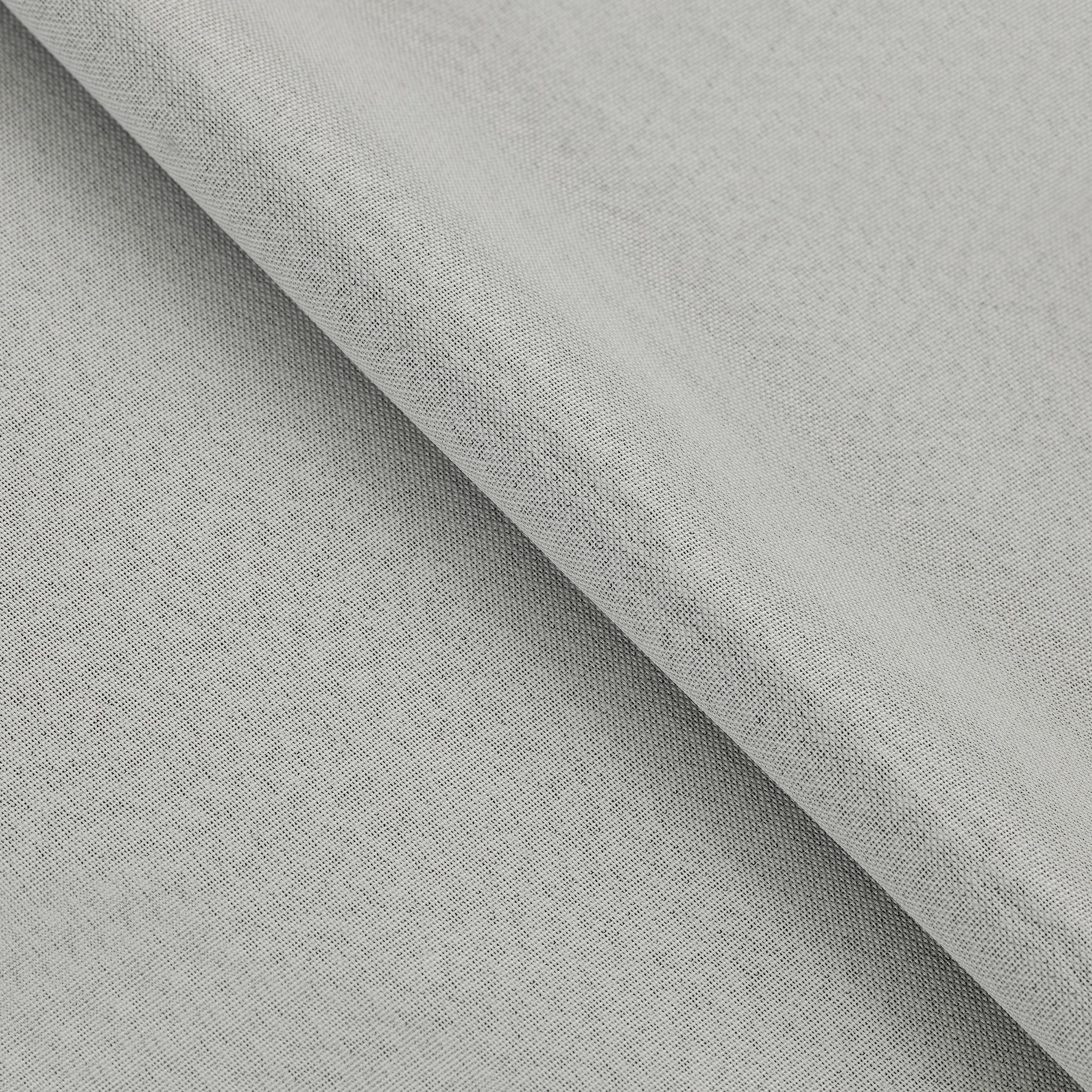 Linen Pattern Blackout Curtains Set of 2 - 100% Room Darkening, Washable Fabric for Bedroom & Living Room - Noise Reducing & Thermal Insulated Window Treatments (26 Inches)