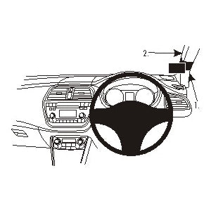 ClicOn No Holes Right Hand Dash Mount for Suzuki SX4 S Cross (2014-2021) - Perfect for GPS, Phone & Dash Cam Installation - Easy No-Drill Car Accessory for Safe Driving