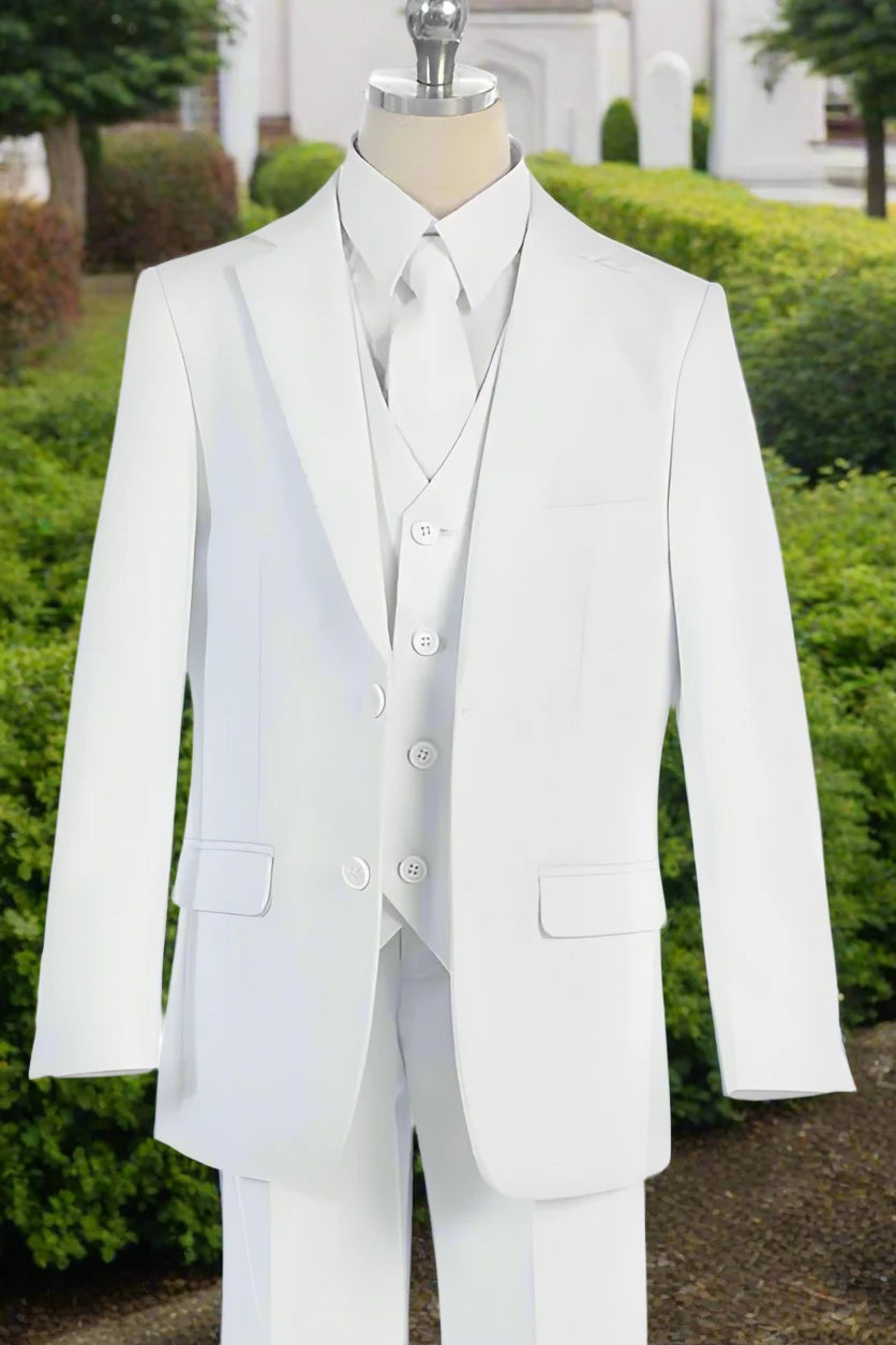 Classic White Suit for Men - Elegant Formal Business Attire (BJ4005) | Perfect for Weddings, Office Meetings & Special Occasions