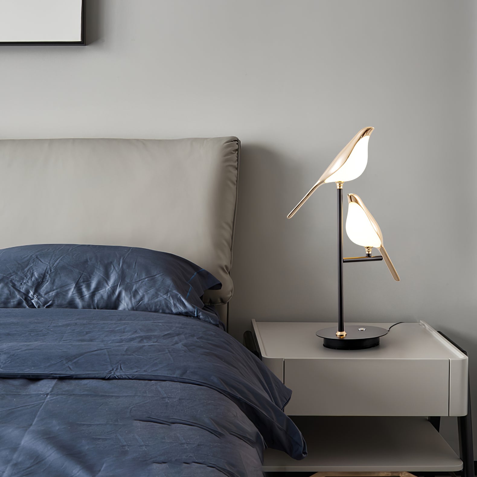 Magpie Perch Table Lamp - Modern Decorative Lighting for Bedroom, Living Room & Office - Stylish Home Decor Accent Light