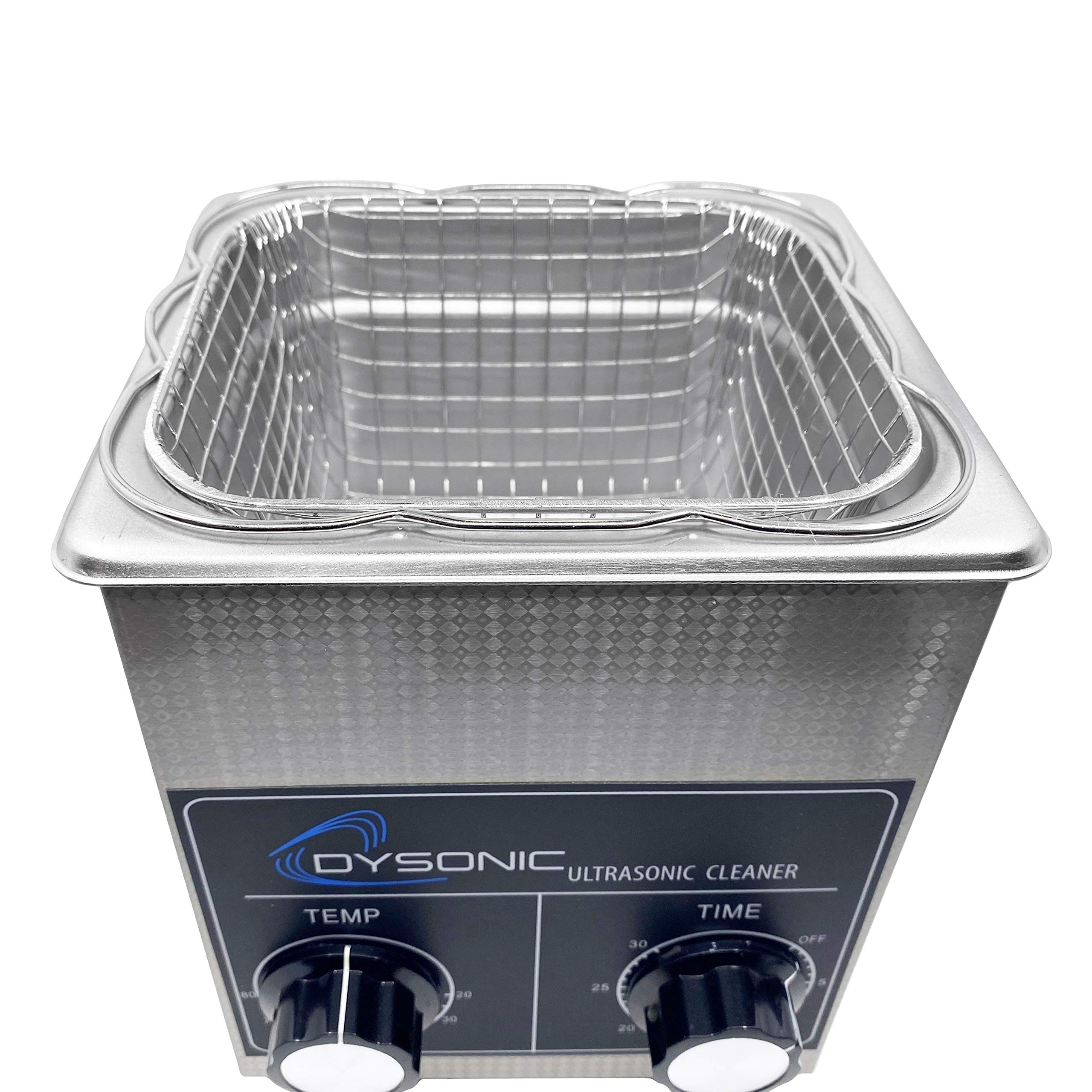 2QT Ultrasonic Cleaner with Heater - Stainless Steel Jewelry Cleaner with Timer for Rings, Watches, Glasses & Dentures - Perfect for Home & Professional Use