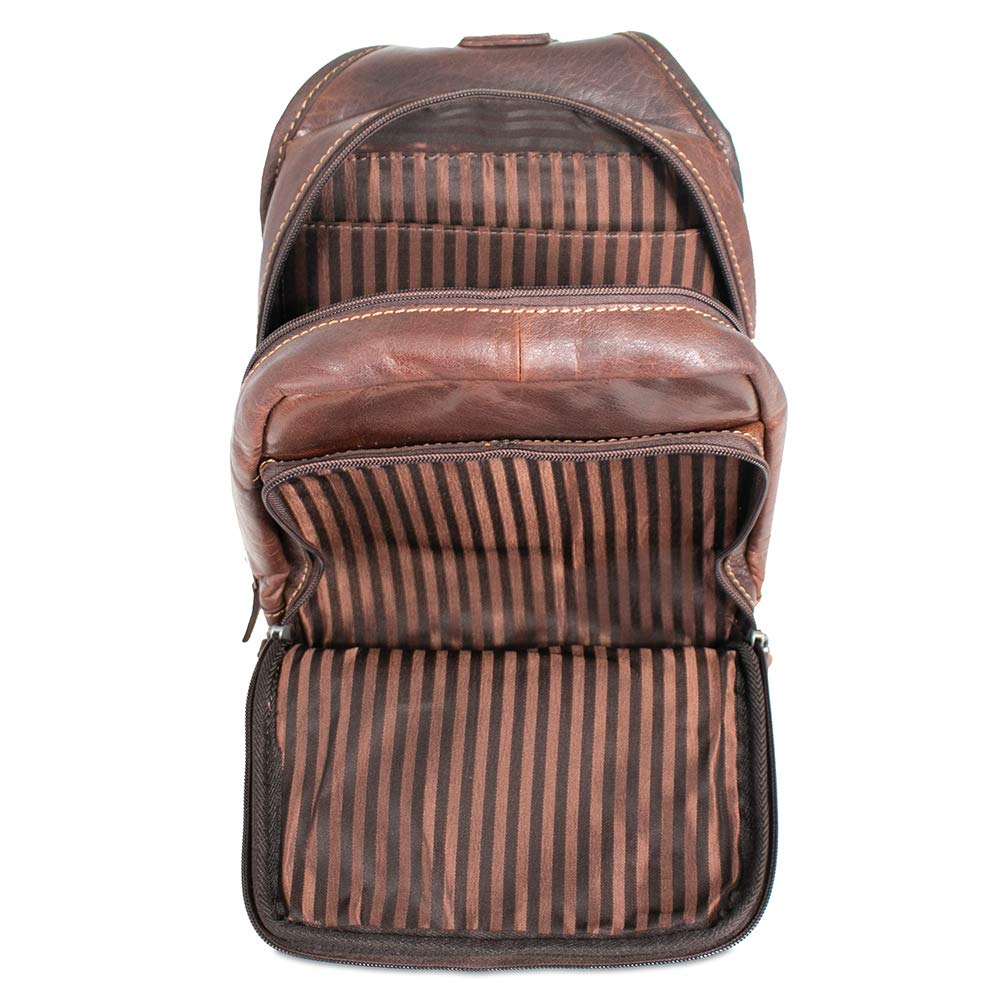 Voyager Sling Bag #7582 (Brown) - Crossbody Chest Shoulder Bag for Men & Women - Perfect for Travel, Hiking, Cycling & Everyday Use