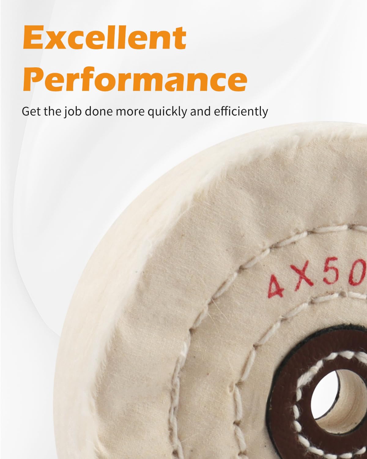 6 Inch Buffing Wheel for Bench Buffer - 2 Pack Polishing Wheel with 1/2