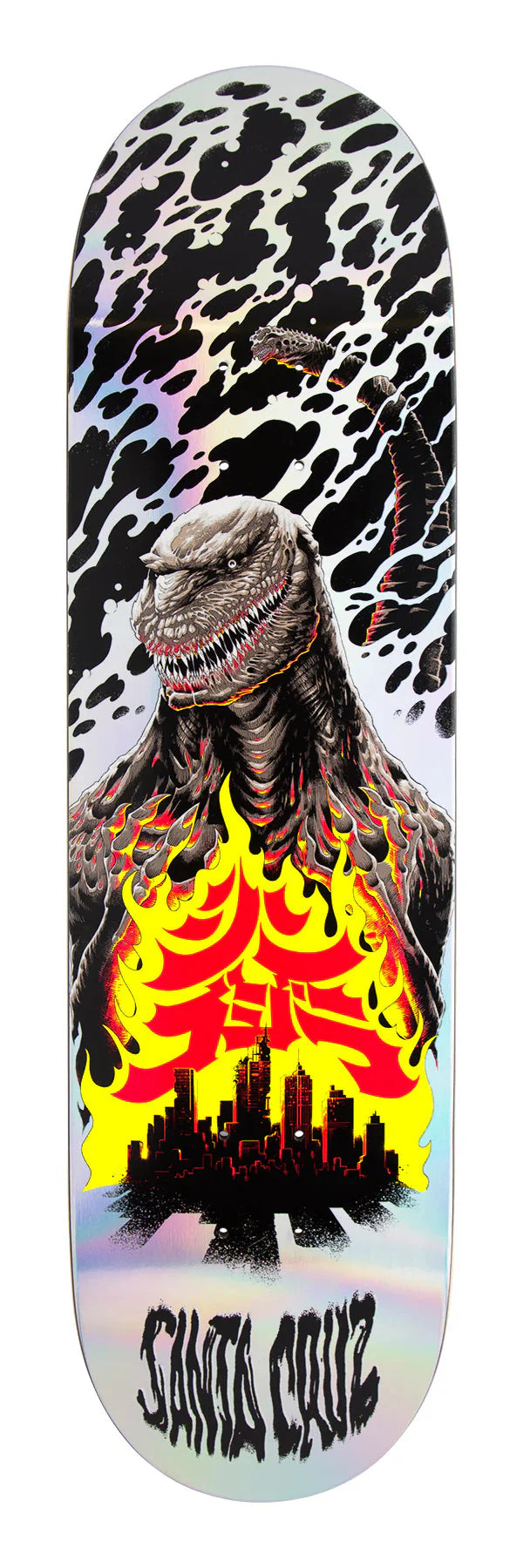Santa Cruz Godzilla Shin Knox Firepit Skateboard Deck 8.0 Inch - Premium Skateboard for Street & Park Riding - Perfect for Skaters & Collectors