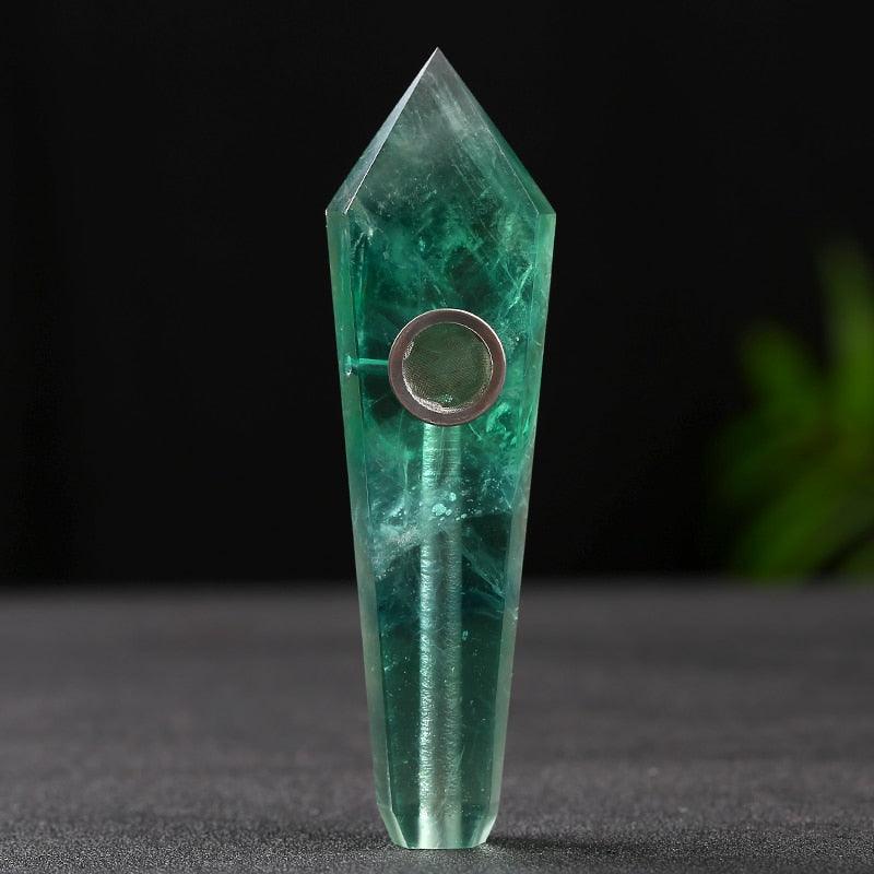 Natural Amethyst Reiki Healing Pipe | Smooth Crystal Stone Smoking Pipe for Meditation & Relaxation | Portable Spiritual Accessory for Energy Cleansing & Stress Relief