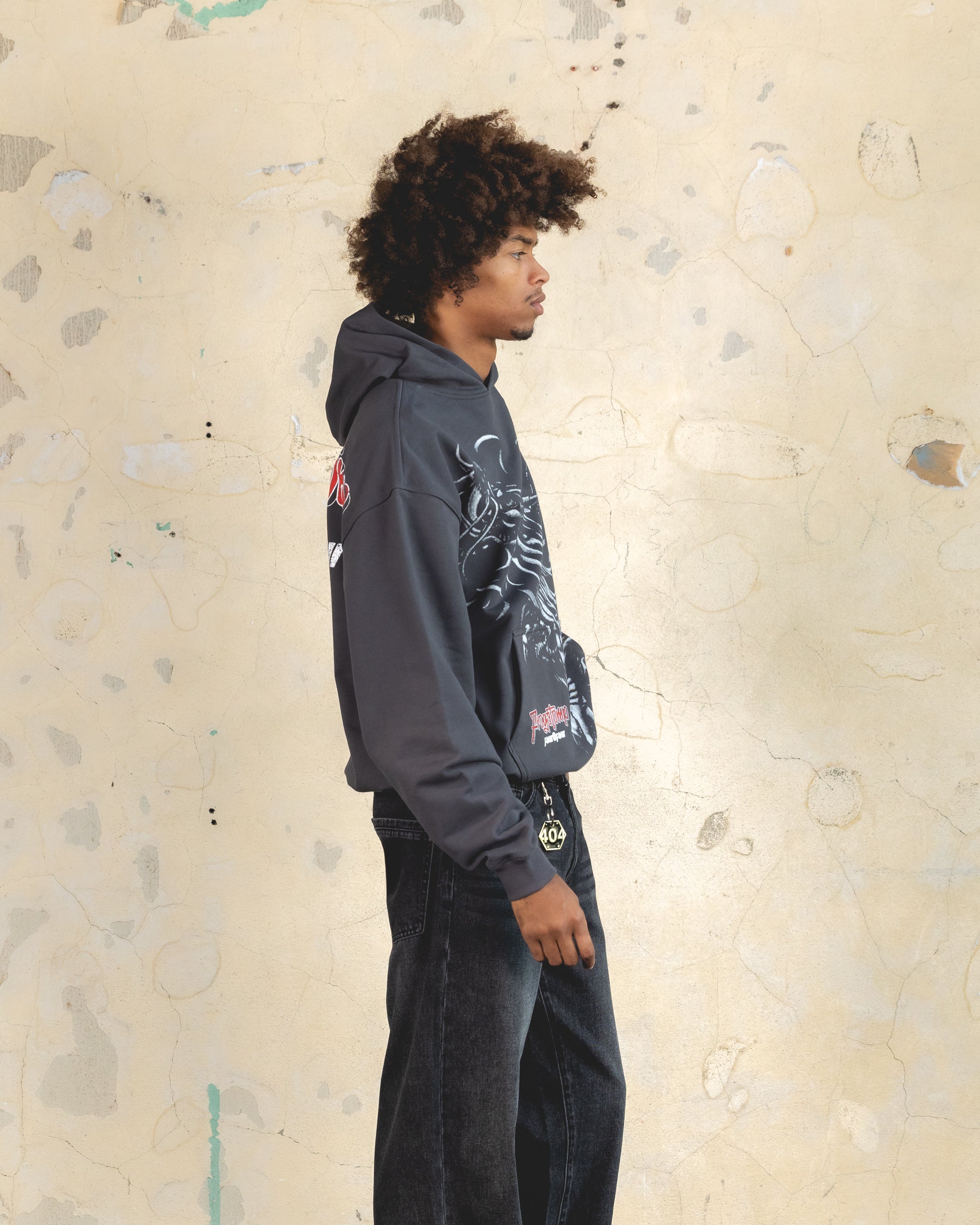 404 Dragon Hoodie Charcoal - Stylish Unisex Pullover with Dragon Print for Streetwear & Gaming Enthusiasts | Perfect for Casual Wear, Cosplay & Cold Weather