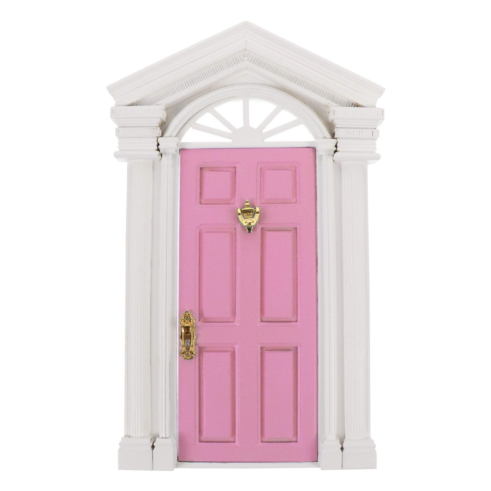 1:12 Scale Miniature European Frame Door - Hemoton Dollhouse Accessory for Bedroom, Living Room & DIY Miniature House Projects | Realistic Simulation Mini Door for Dollhouse Furniture & Model Scenes