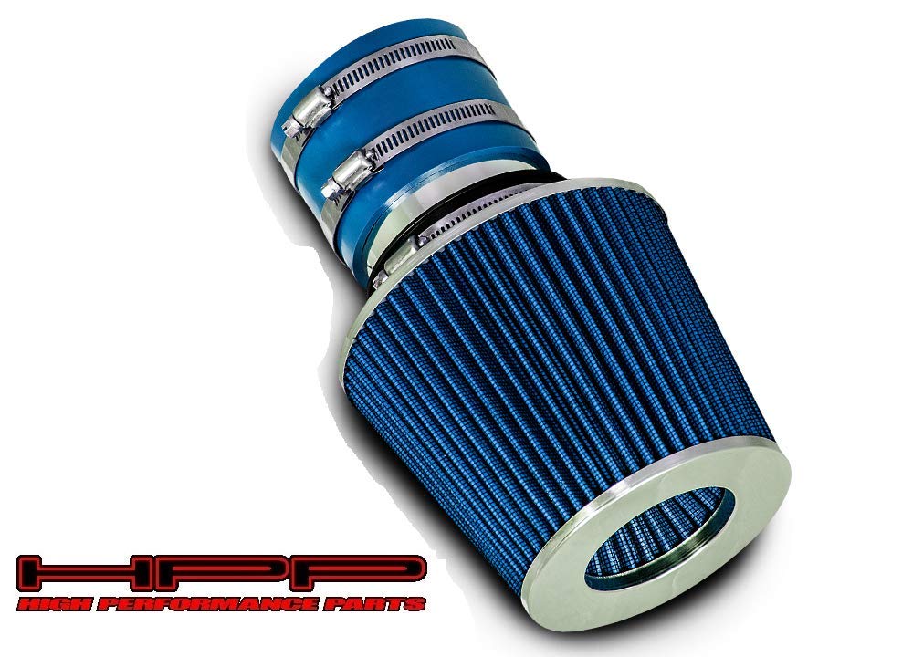 High Performance Short Ram Air Intake Kit with Blue Filter - Compatible with 96-01 Kia Sephia 1.6L/1.8L, 02-05 Sedona 3.5L, 01-06 Optima 2.4L/2.5L/2.7L - Improved Engine Airflow & Acceleration for Street Racing & Daily Driving