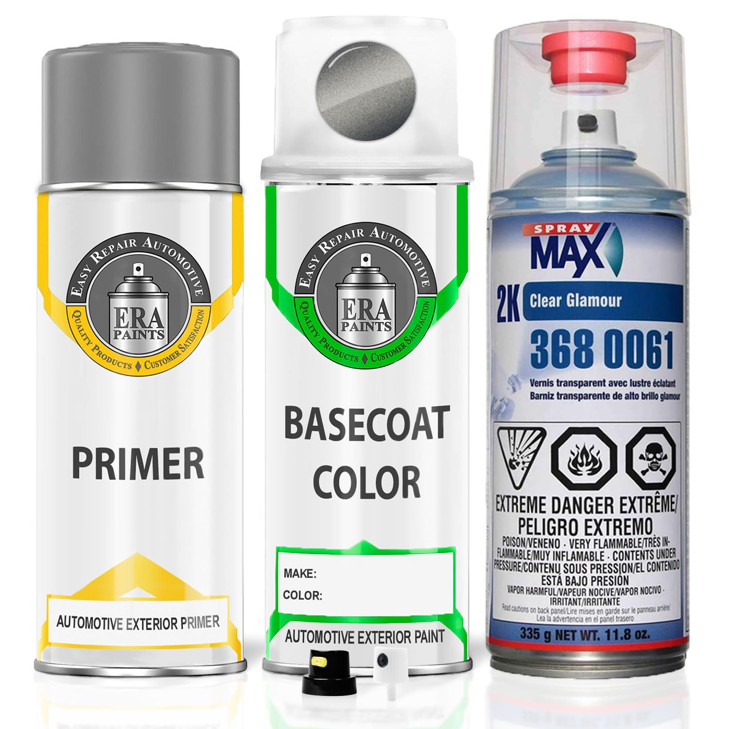 ERA Paints KAC - Desert Shadow Metallic Automotive Spray Paint for NISSAN | Exact Color Match | Premium 2K Clearcoat Kit (3680061) | Perfect for Car Touch-Ups & Custom Paint Jobs