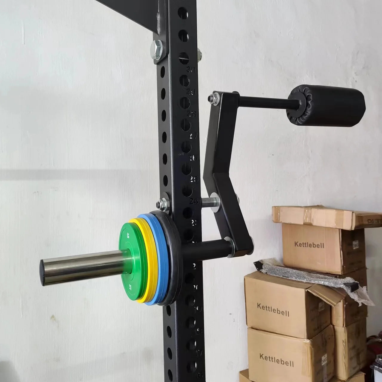 Squat Rack with Neck Trainer - Adjustable Home Gym Equipment for Strength Training & Neck Muscle Rehabilitation - Perfect for Home Workouts, CrossFit, and Physical Therapy