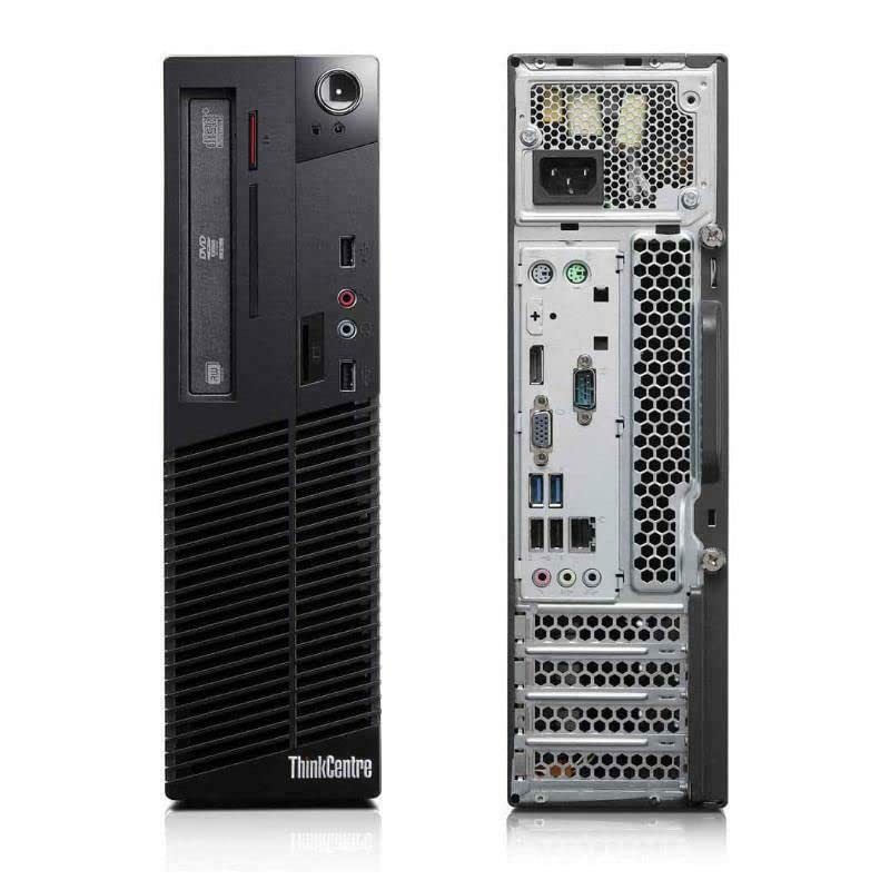 Renewed Lenovo ThinkCentre Business Desktop Computer - Intel Quad Core i7-4770, 16GB RAM, 256GB SSD, DVDRW, Wireless Keyboard & Mouse, AC8260 WiFi, Windows 10 Pro | Perfect for Office Work, Home Business & Remote Workstations