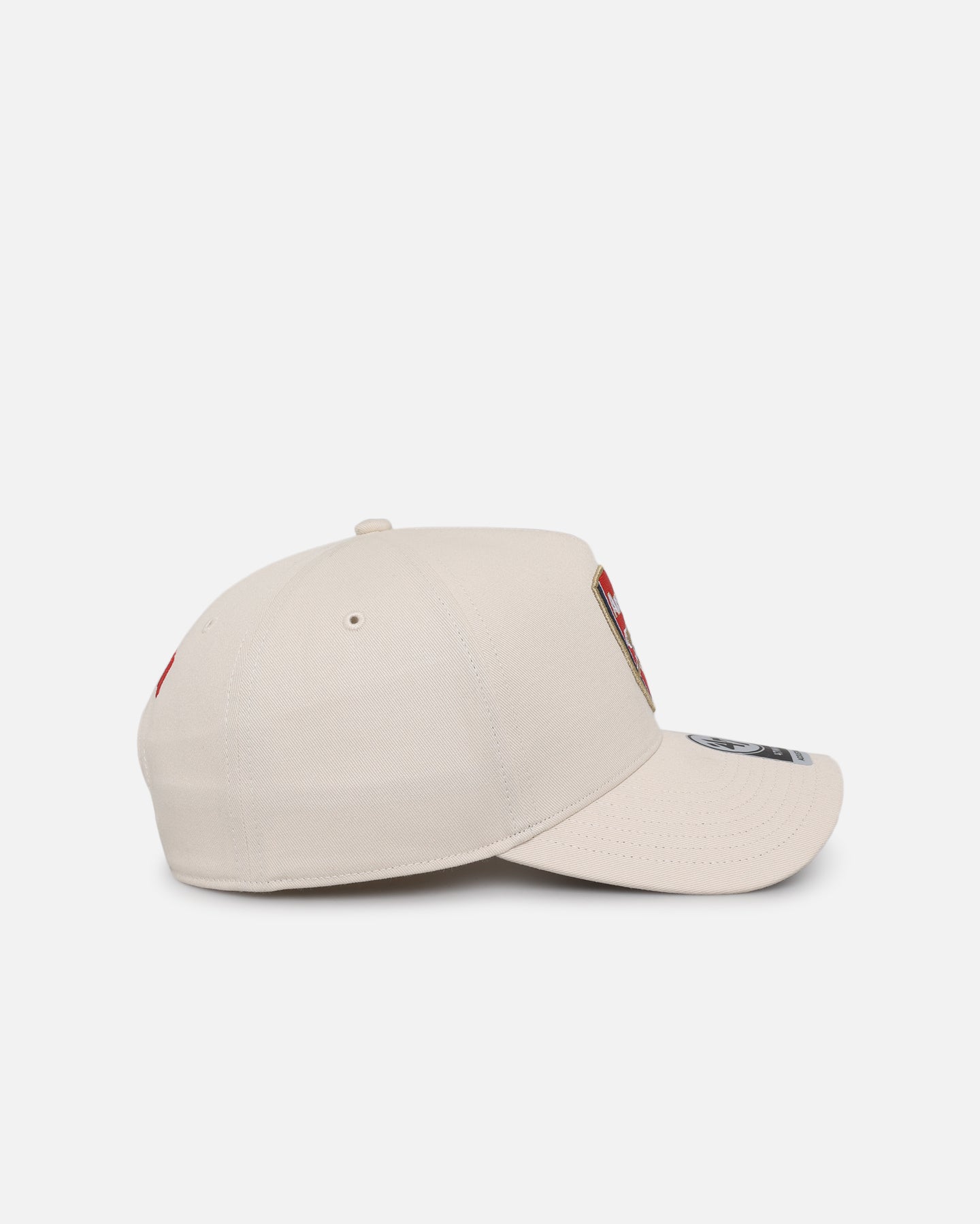 47 Brand Arsenal Red Raised MVP Snapback Sand Storm Hat - Adjustable Baseball Cap for Men & Women - Perfect for Sports Fans, Outdoor Activities and Casual Wear
