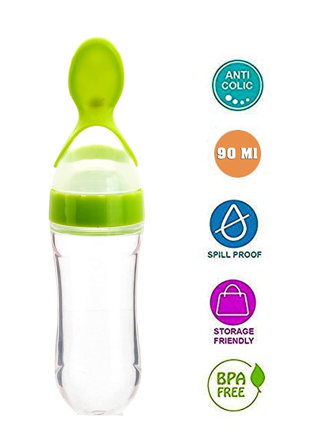 Ganpati Enterprises Baby Fruit Nibbler Feeder - Safe Silicone Pacifier for Infants 4+ Months - BPA-Free Teething Toy & Feeding Set (Multicolor) - Perfect for Purees, Teething Relief & On-the-Go Snacks