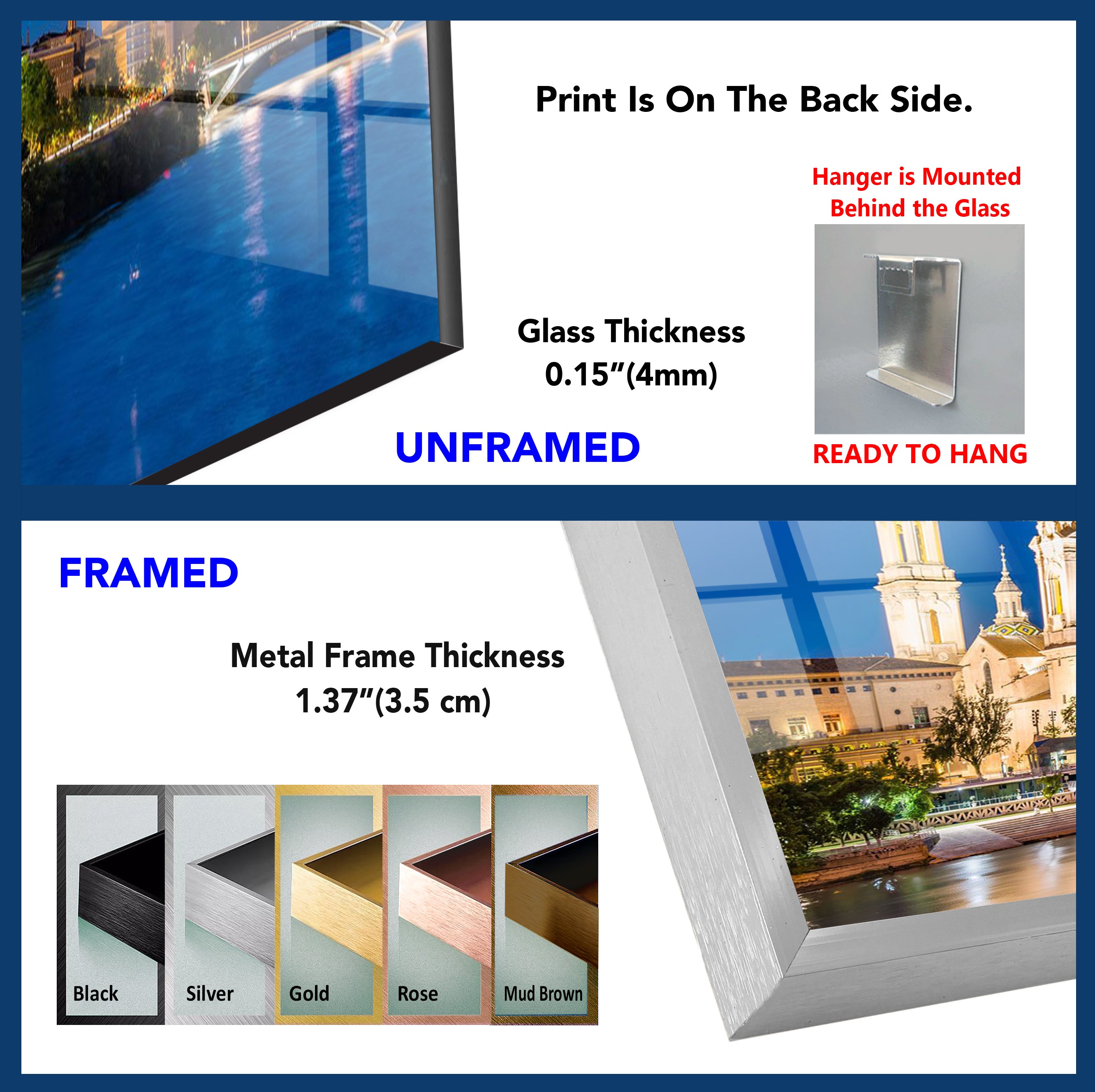 Basilica del Pilar Glass Wall Art - Stunning Night View of Zaragoza's Iconic Landmark | Religious Home Decor & Spanish Souvenir Gift for Travel Lovers