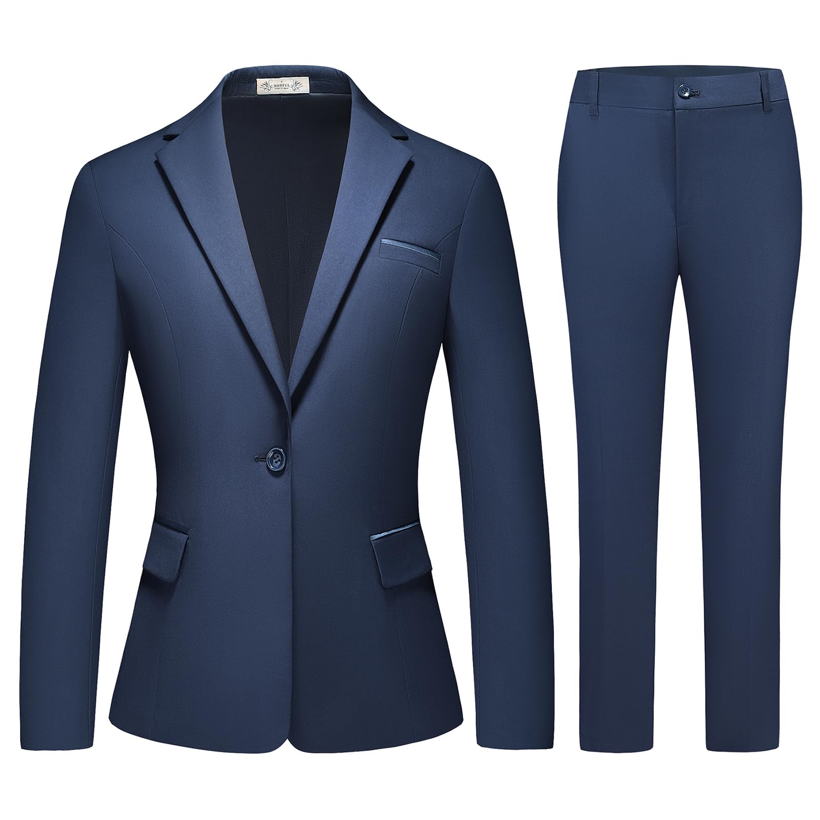 MODFUL Women's Professional 2-Piece Pant Suit Set - Business Office Work Attire for Women | Formal Workwear, Job Interviews & Corporate Events