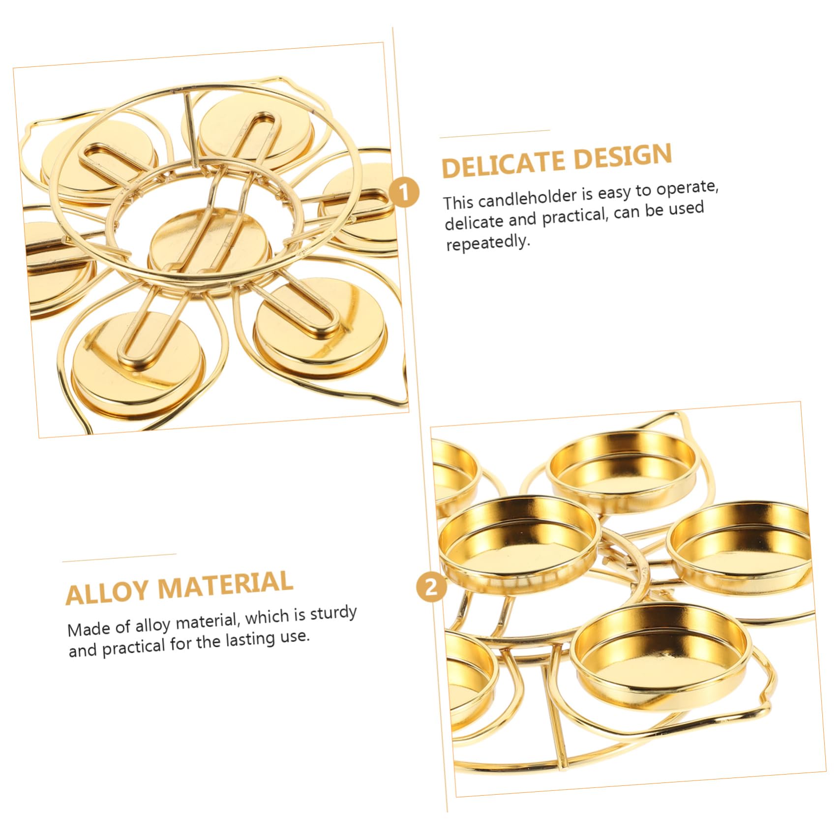 DOITOOL Golden Brass Ghee Lamp Holder - Buddhist Butter Lamp Tea Light Candle Holder for Wedding Decor, Temple Altar & Home Meditation - Elegant Glass Container for Spiritual & Relaxing Ambiance