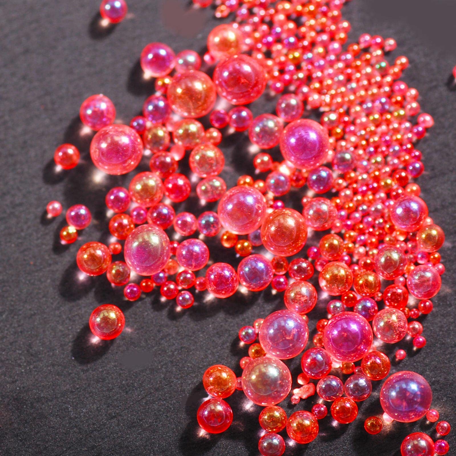 50g UV Resin Bubble Beads - Water Droplet No Hole Beads for DIY Jewelry Making & Craft Supplies - Perfect for Necklaces, Earrings, and Decorative Art Projects