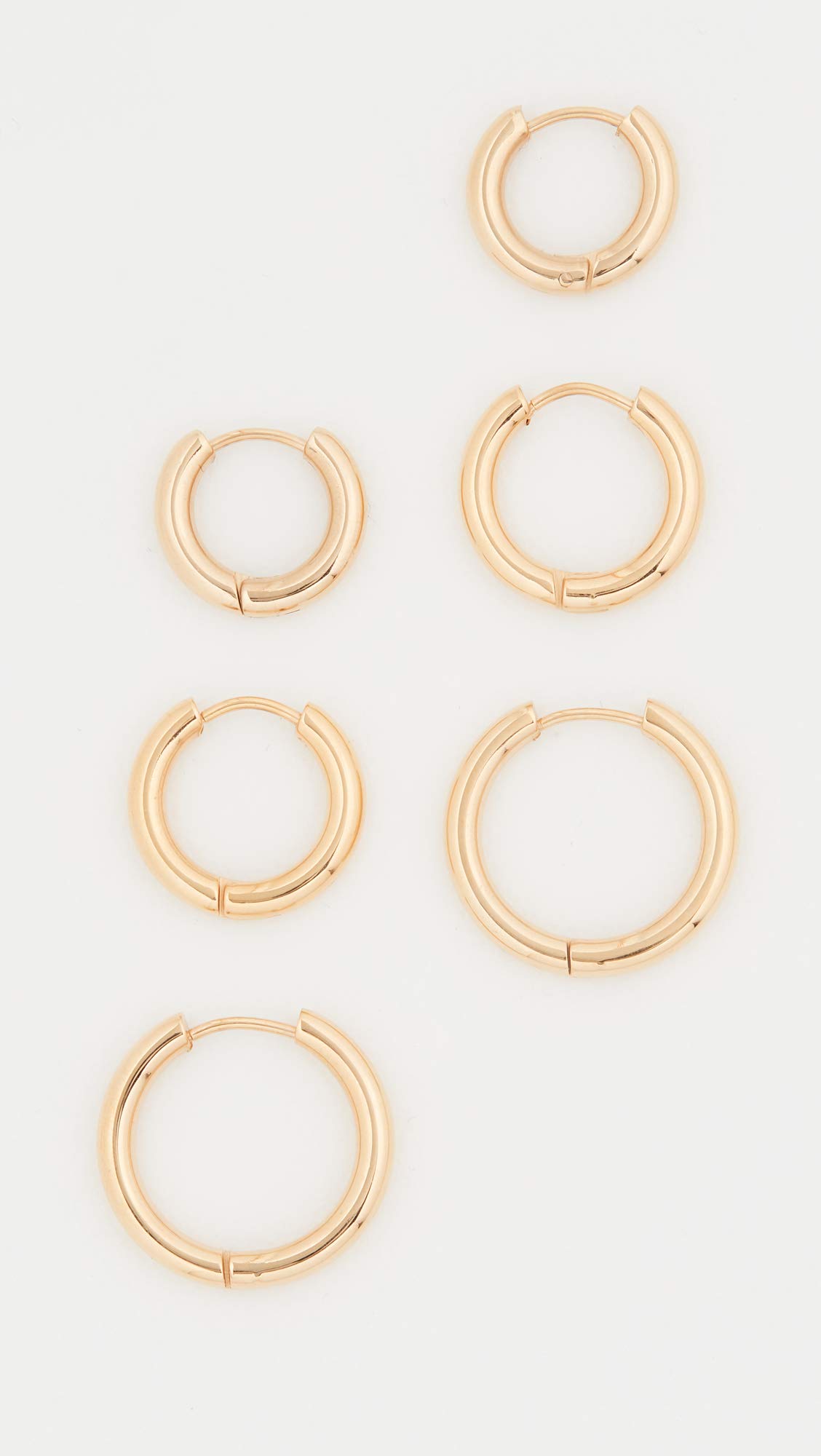 SHASHI Women's Triple Hoop Earrings - Trendy Gold Plated Dangle Hoops for Everyday Wear, Date Night & Special Occasions