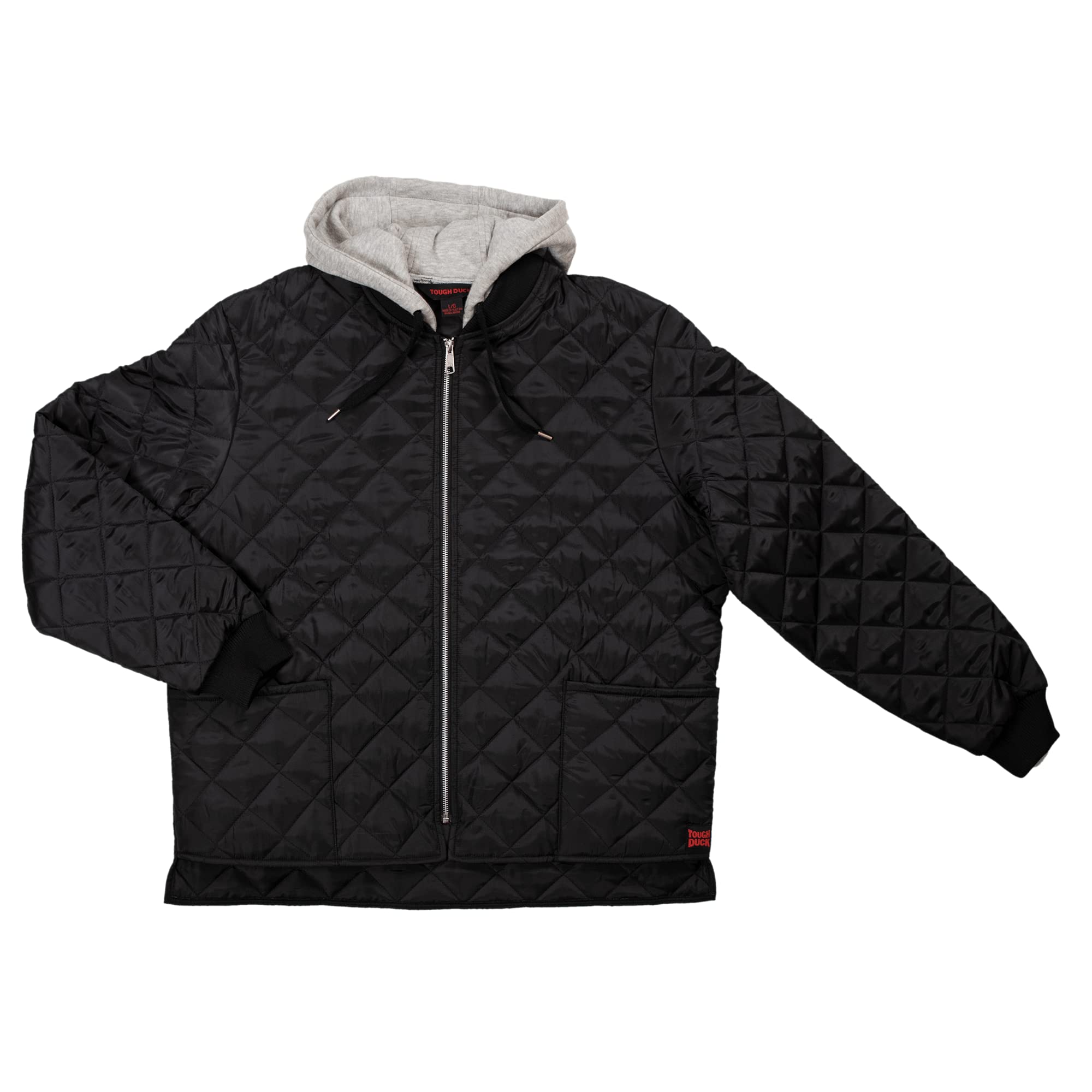 Tough Duck Heavy Duty Hooded Freezer Jacket for Men - Insulated Work Coat for Cold Storage, Construction & Outdoor Winter Use