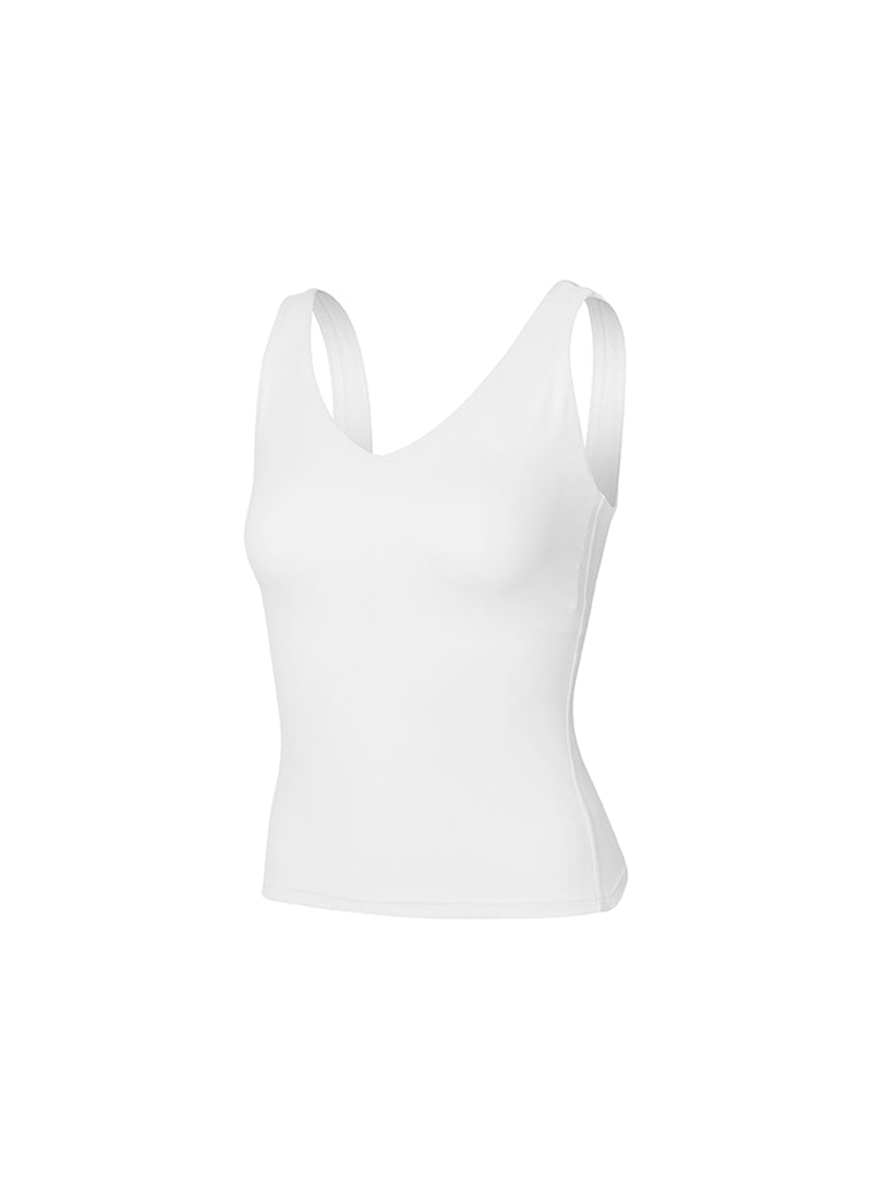 Black Label Signature Breathe V-Neck Tank Top for Women - Soft Breathable Cotton Blend - Casual Summer Wear, Yoga, Gym & Lounge Outfit
