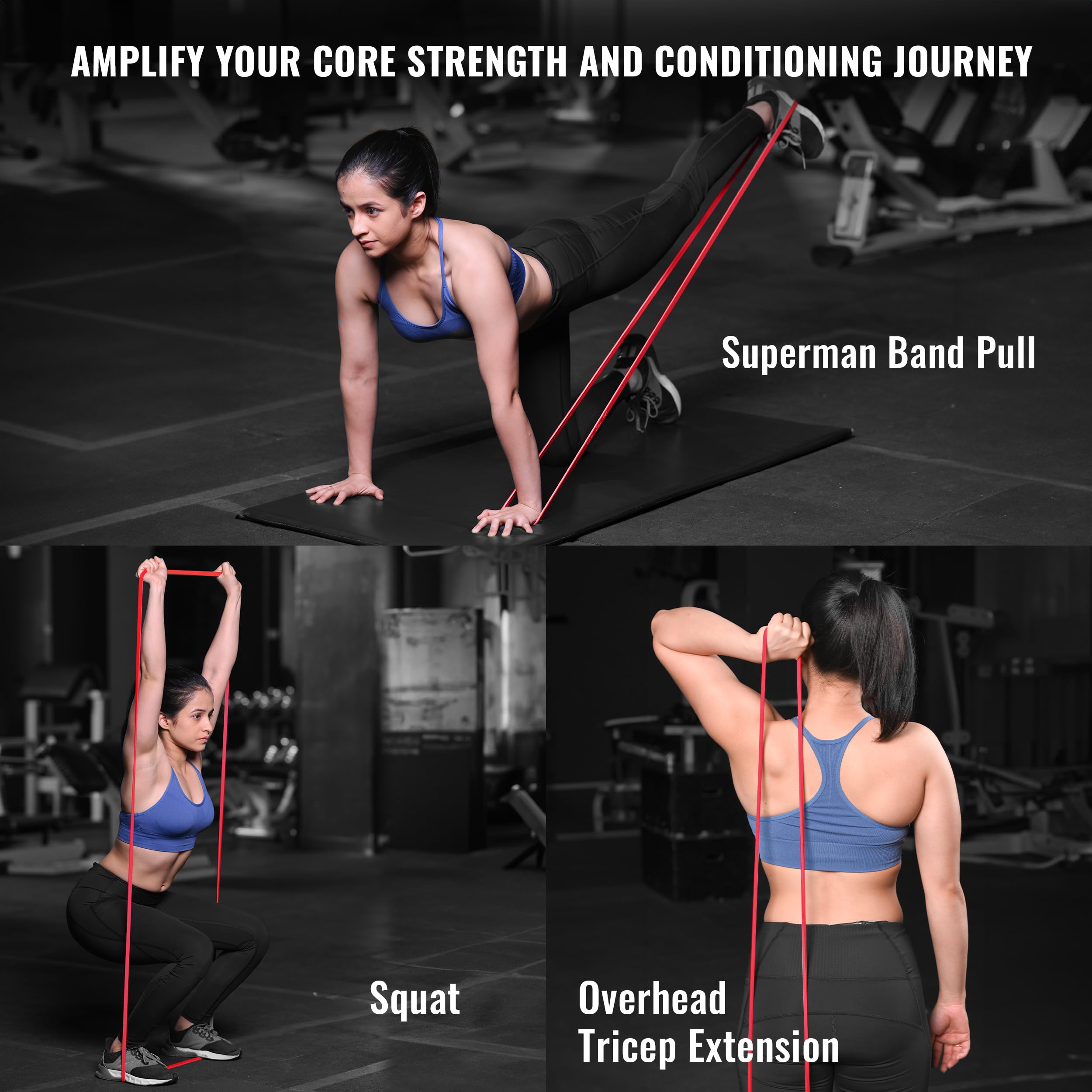 Slovic Resistance Bands Set for Workout - Heavy Duty Exercise Bands for Home Gym, Pull Ups, Stretching & Strength Training | Ideal for Men & Women | Perfect for Yoga, CrossFit & Physical Therapy