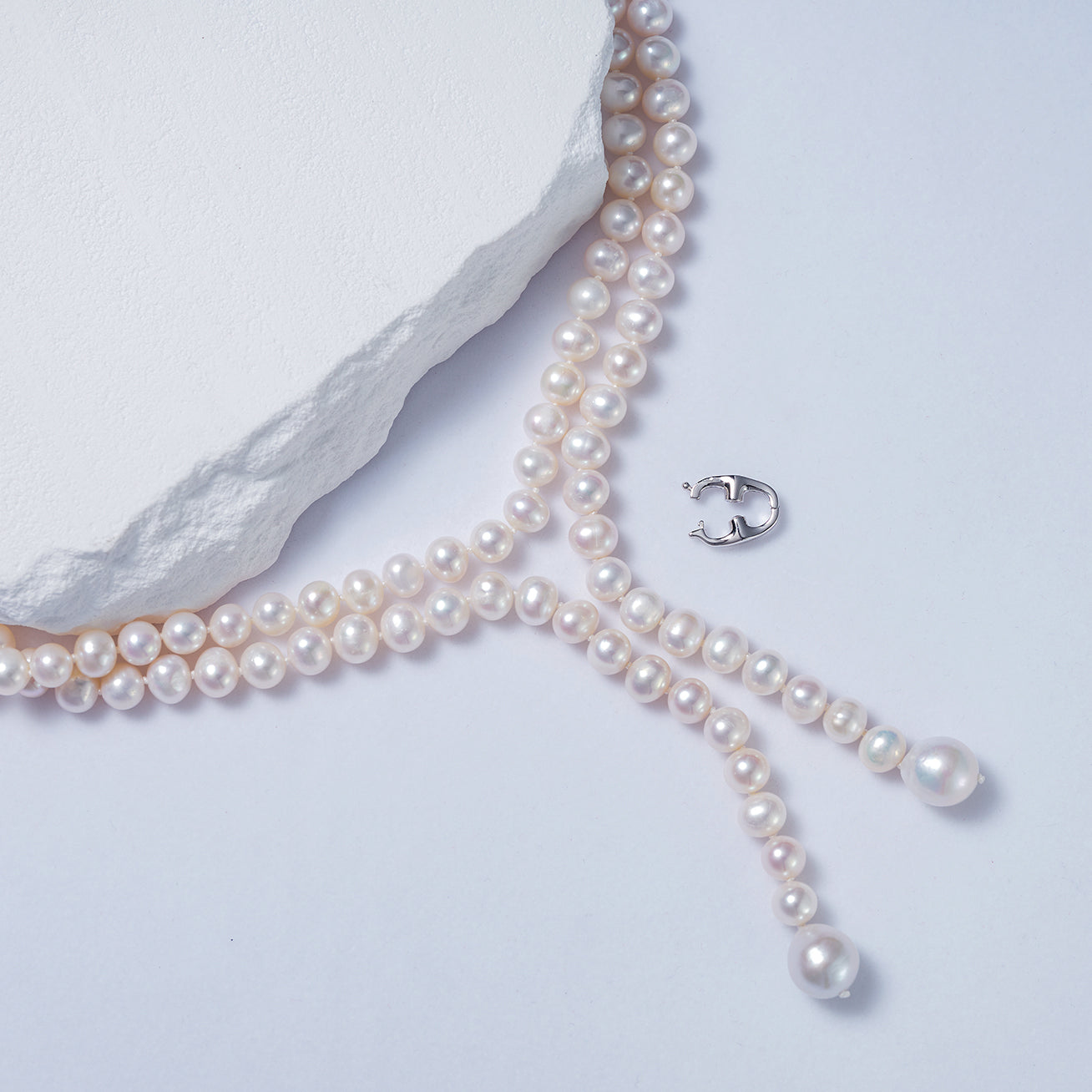 1.25Meter Elegant Freshwater Pearl Necklace WN00611 - Perfect for Weddings, Parties & Special Occasions